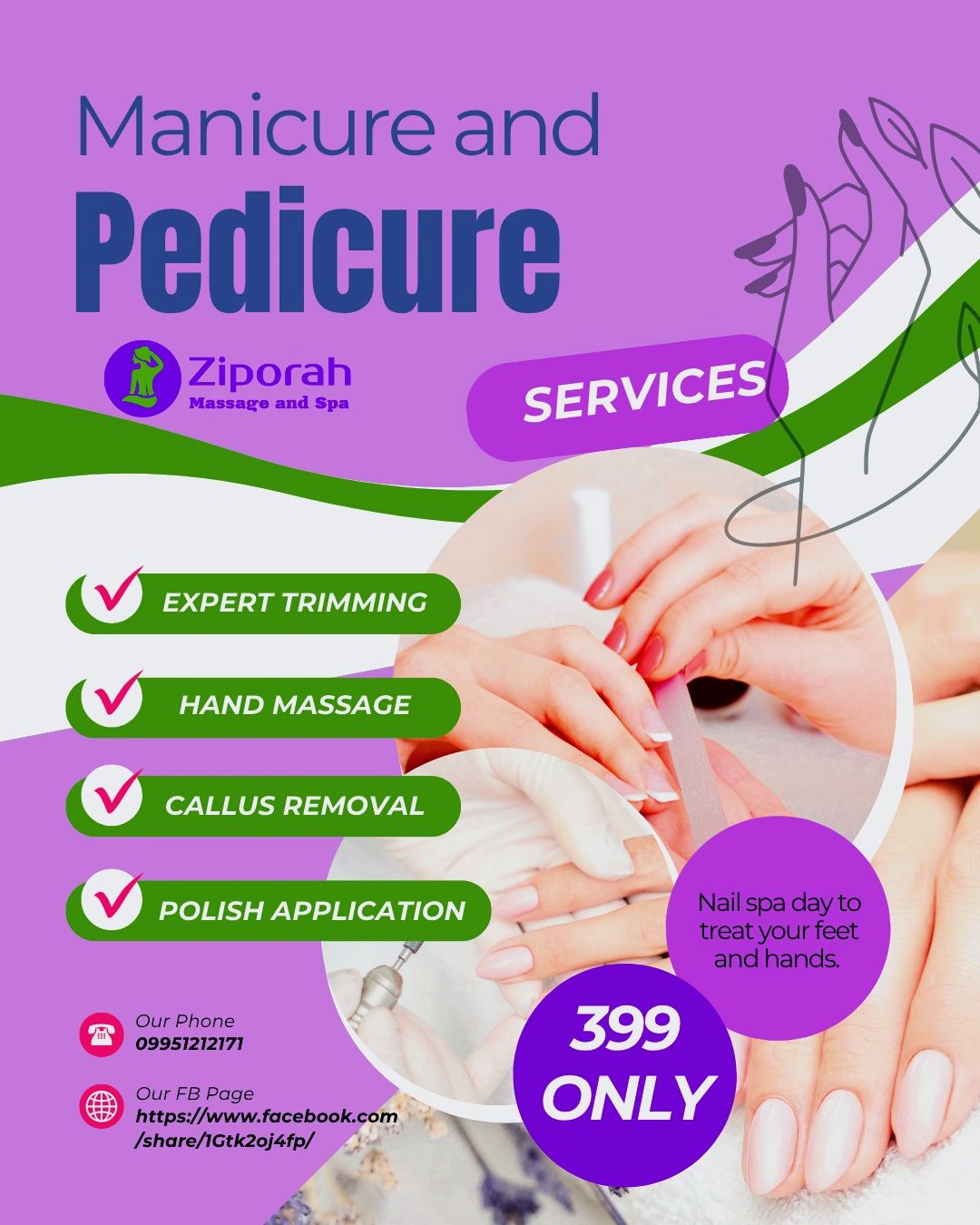 Ziporah HomeSpa Facebook ad