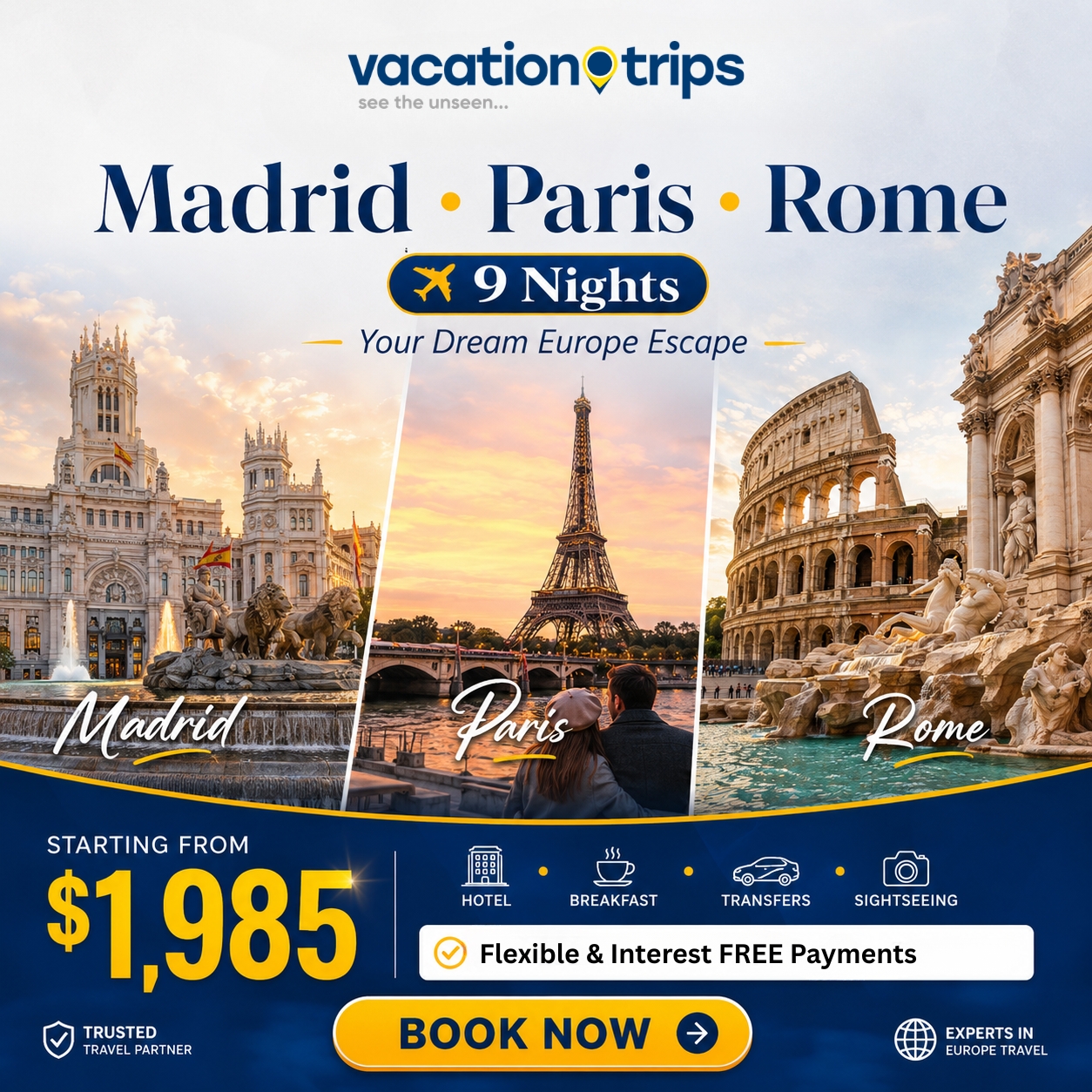 Vacation O Trips Facebook ad