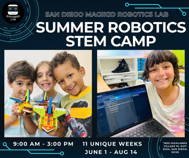 Magikid Robotics Lab San Diego Facebook ad