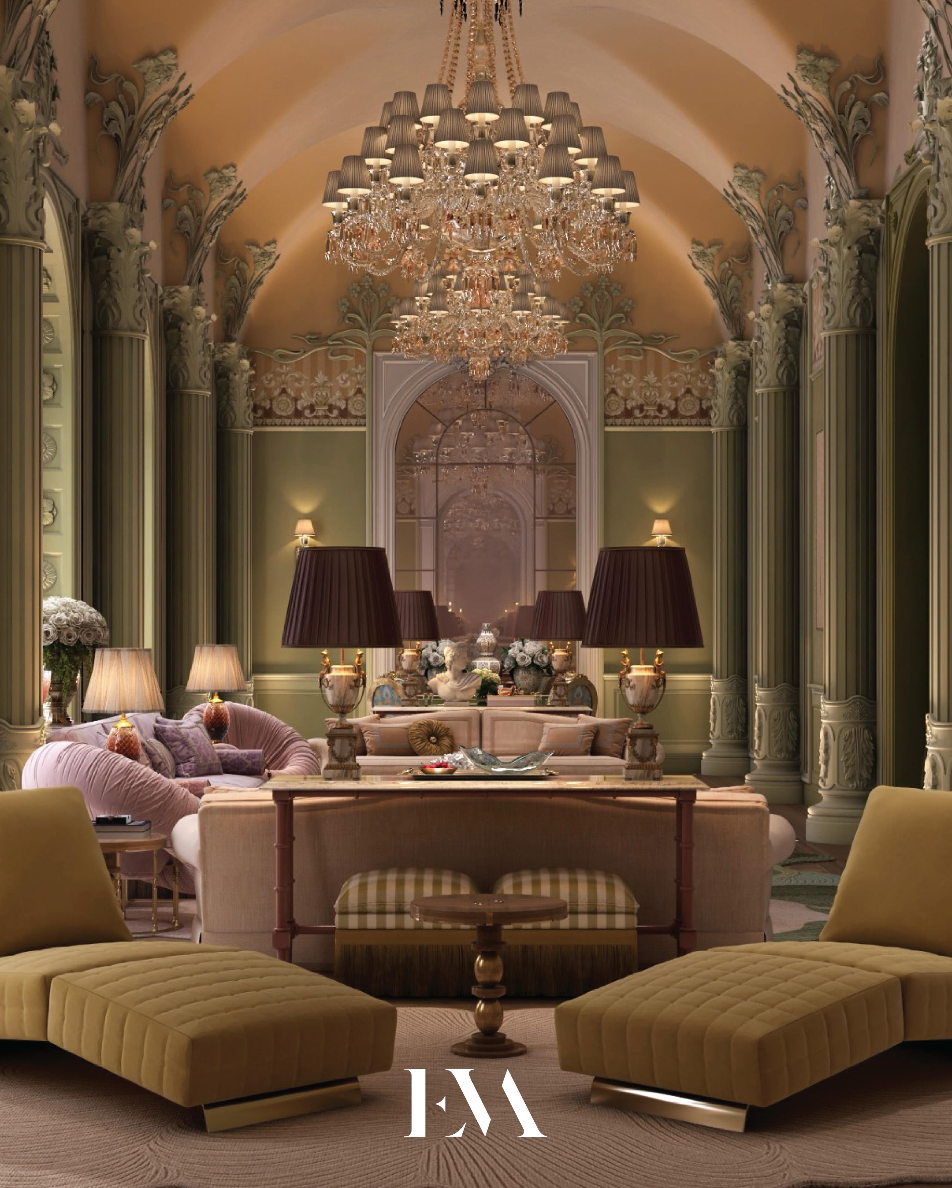 Eva Interiors Facebook ad: A study in symmetry, proportion and layered detail.