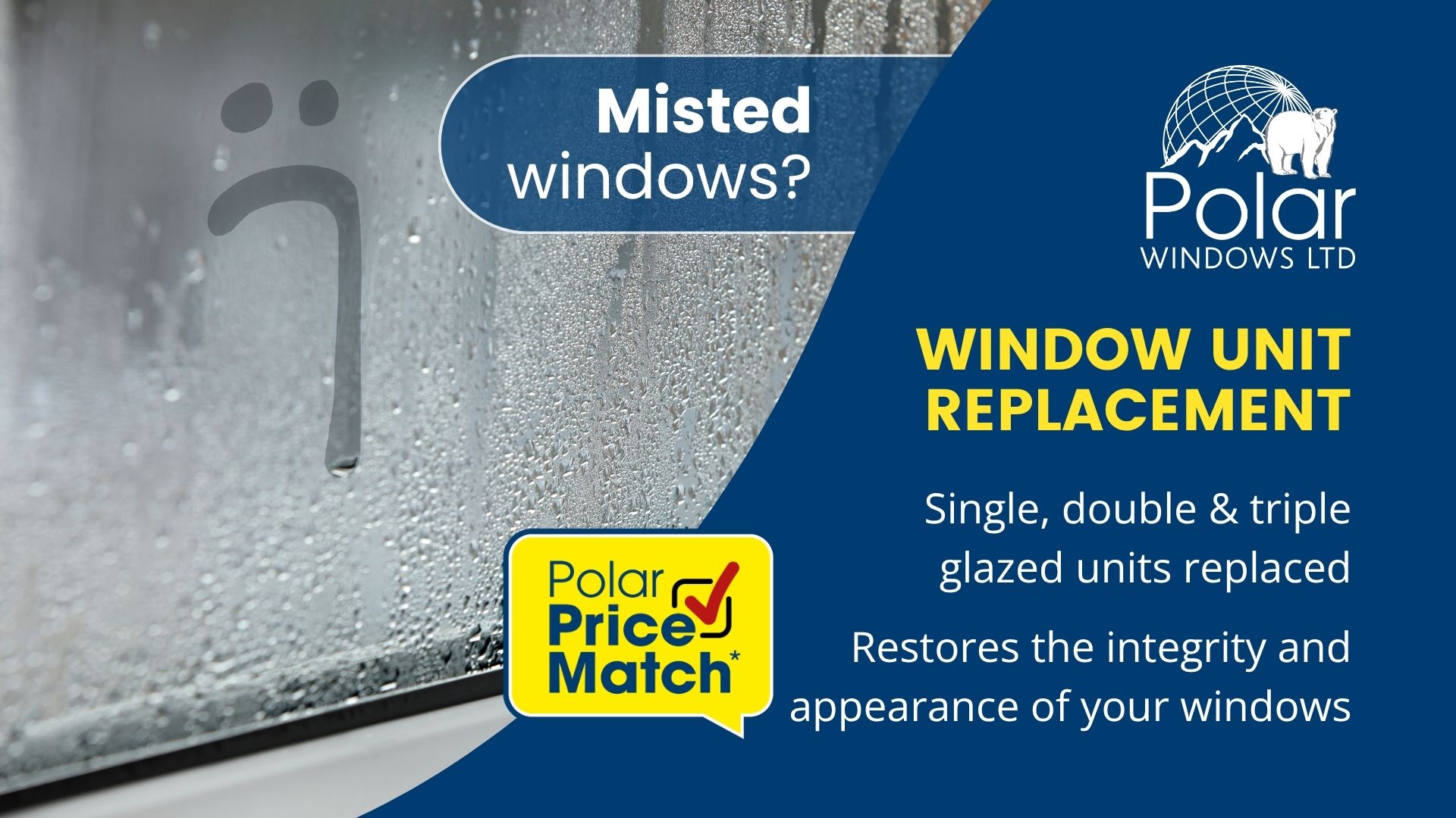 Polar Windows Ltd Facebook ad from Nov 6, 2025