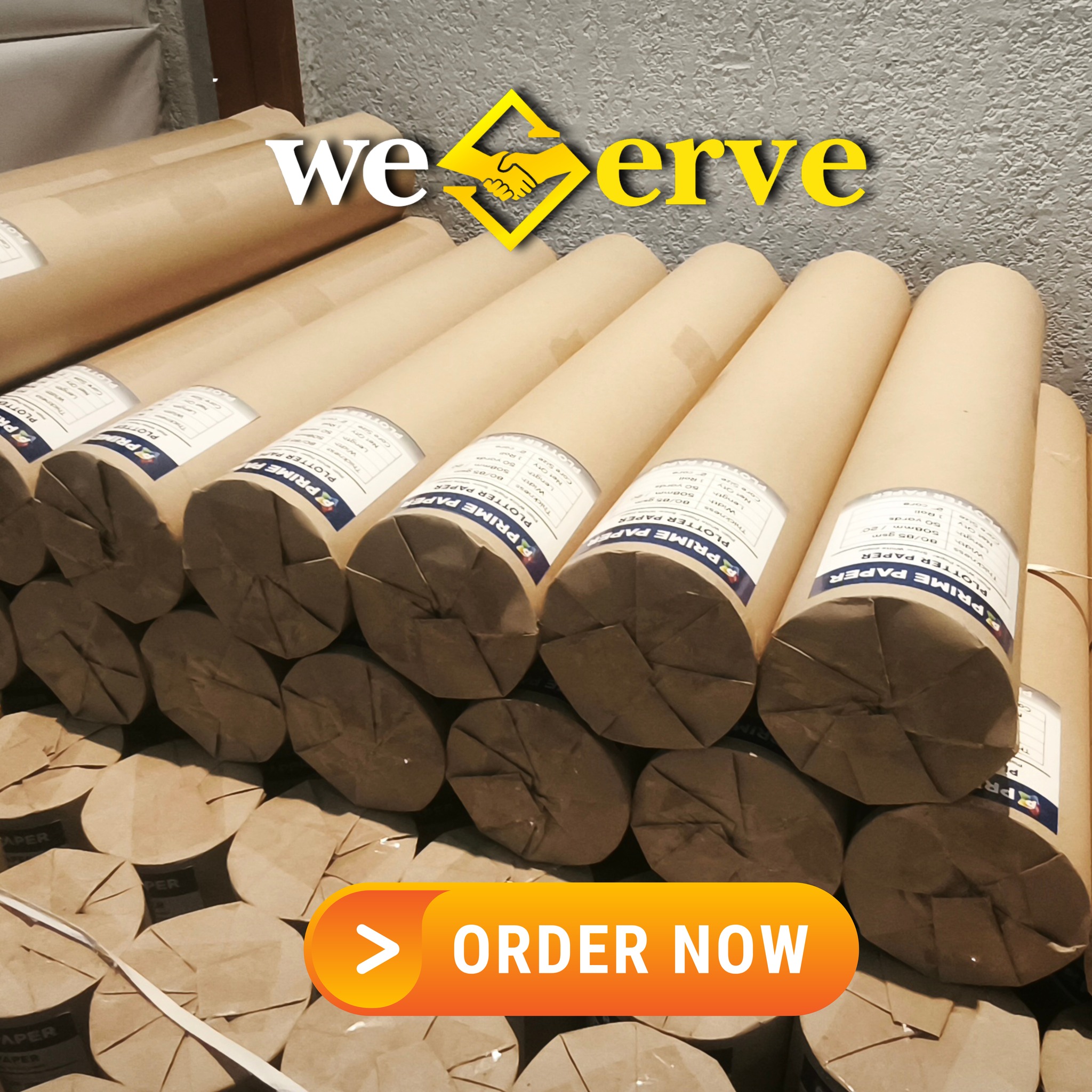 WeServe Trading Inc. Facebook ad: Print BIG. Print CLEAR.