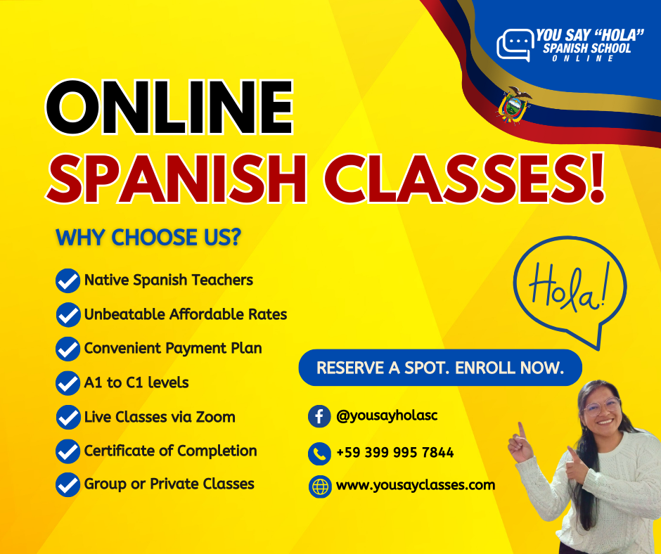 You Say Hola - Spanish Classes Facebook ad from Aug 11, 2025