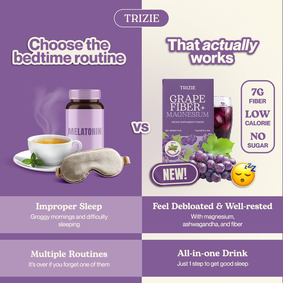Trizie Wellness Facebook ad: Better sleep starts here