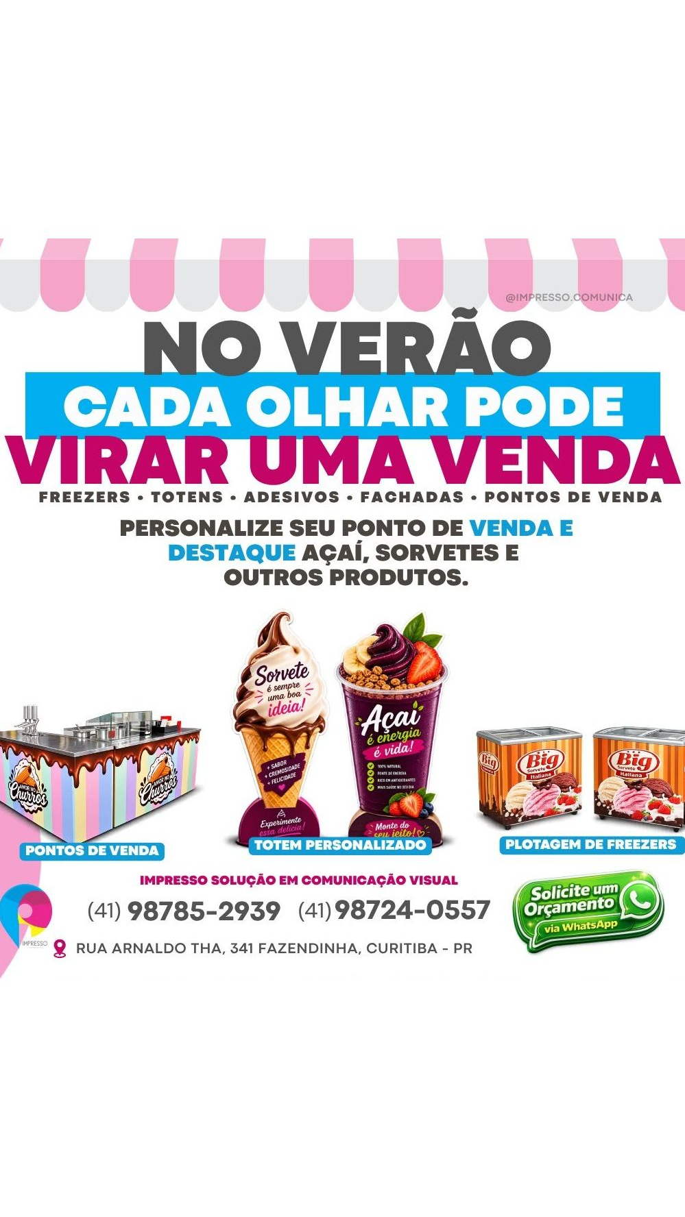 Impresso Comunicação Curitiba Facebook ad: Prepare sua marca para o verão