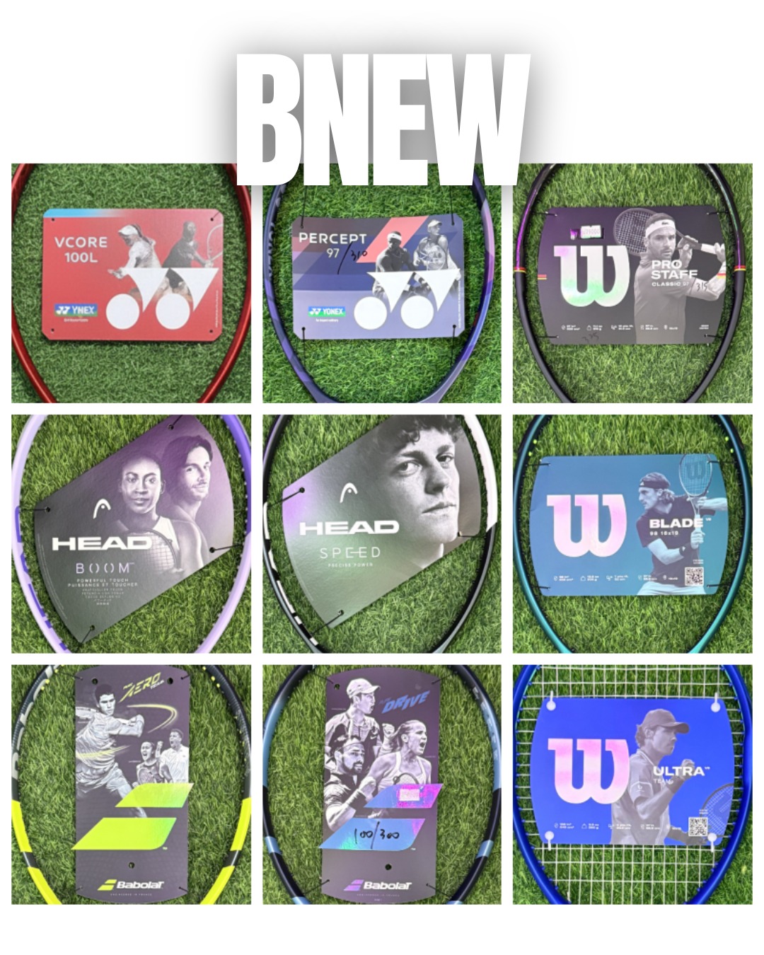 Racketlab Facebook ad: Meet our latest/hottest rackets on hand now!