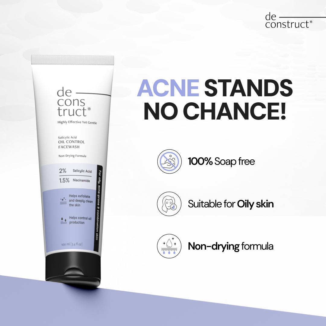 Deconstruct Skincare Facebook ad: Acne doesn't stand a chance