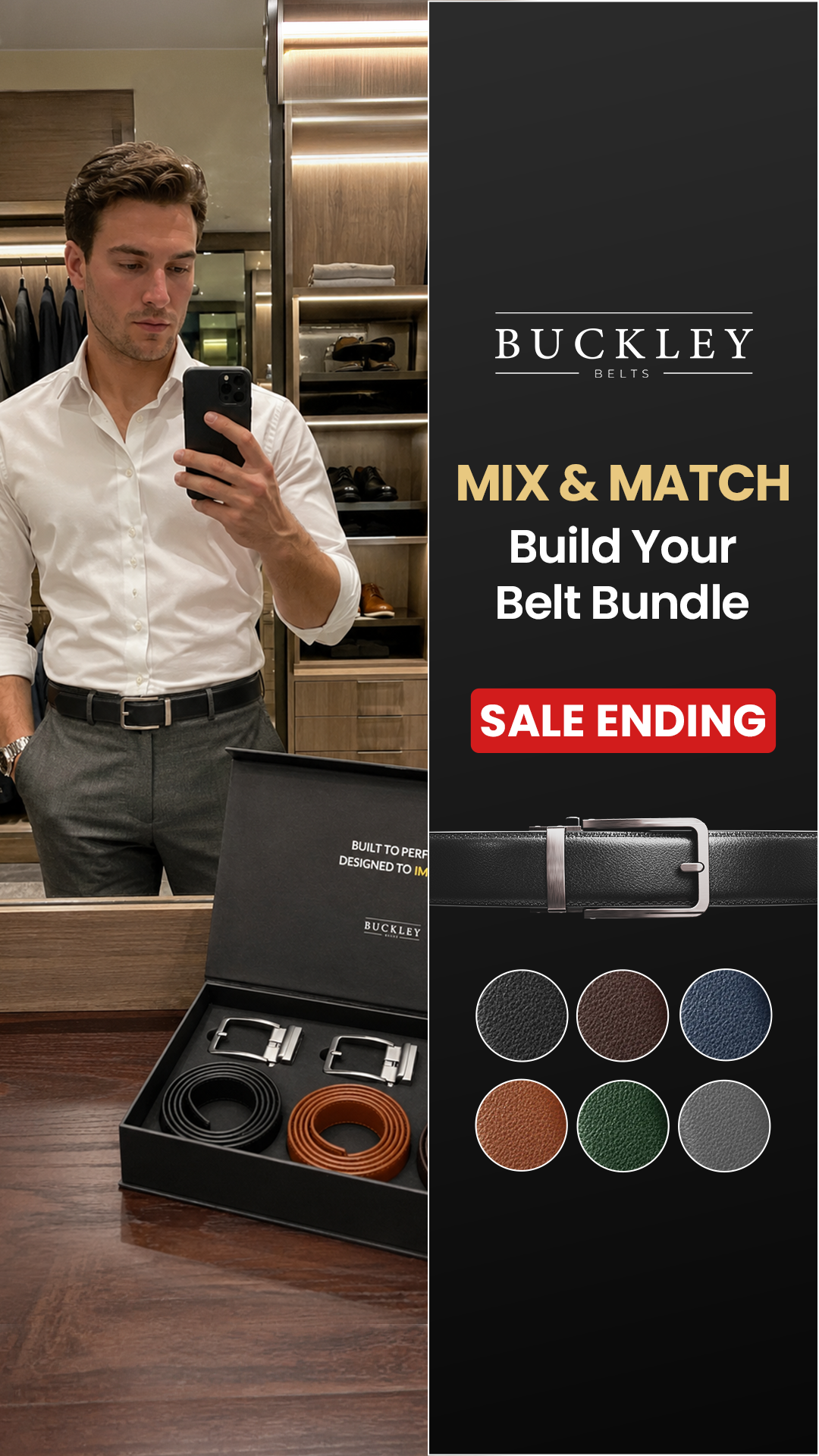 Buckley Belts Facebook ad