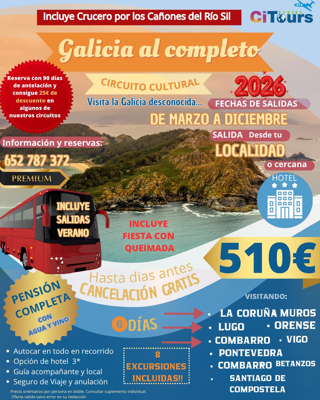 Citours Viajes Facebook ad: ¡YA PUEDES HACER LA RESERVA DE TU PLAZA…