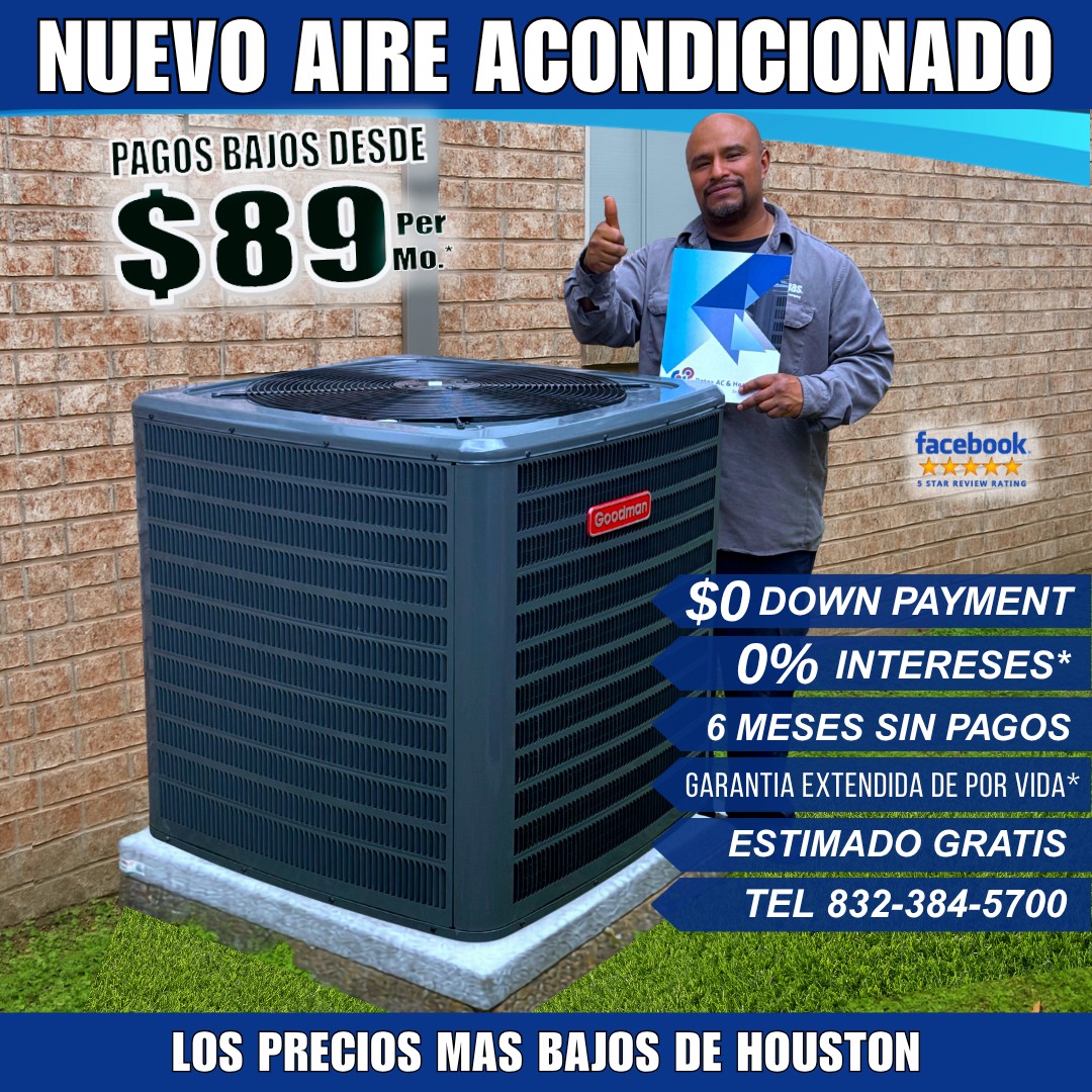 Nuevo Aire Acondicionado $0 Down Rotex AC Facebook ad: Super Oferta Nuevo Aire Acondicionado