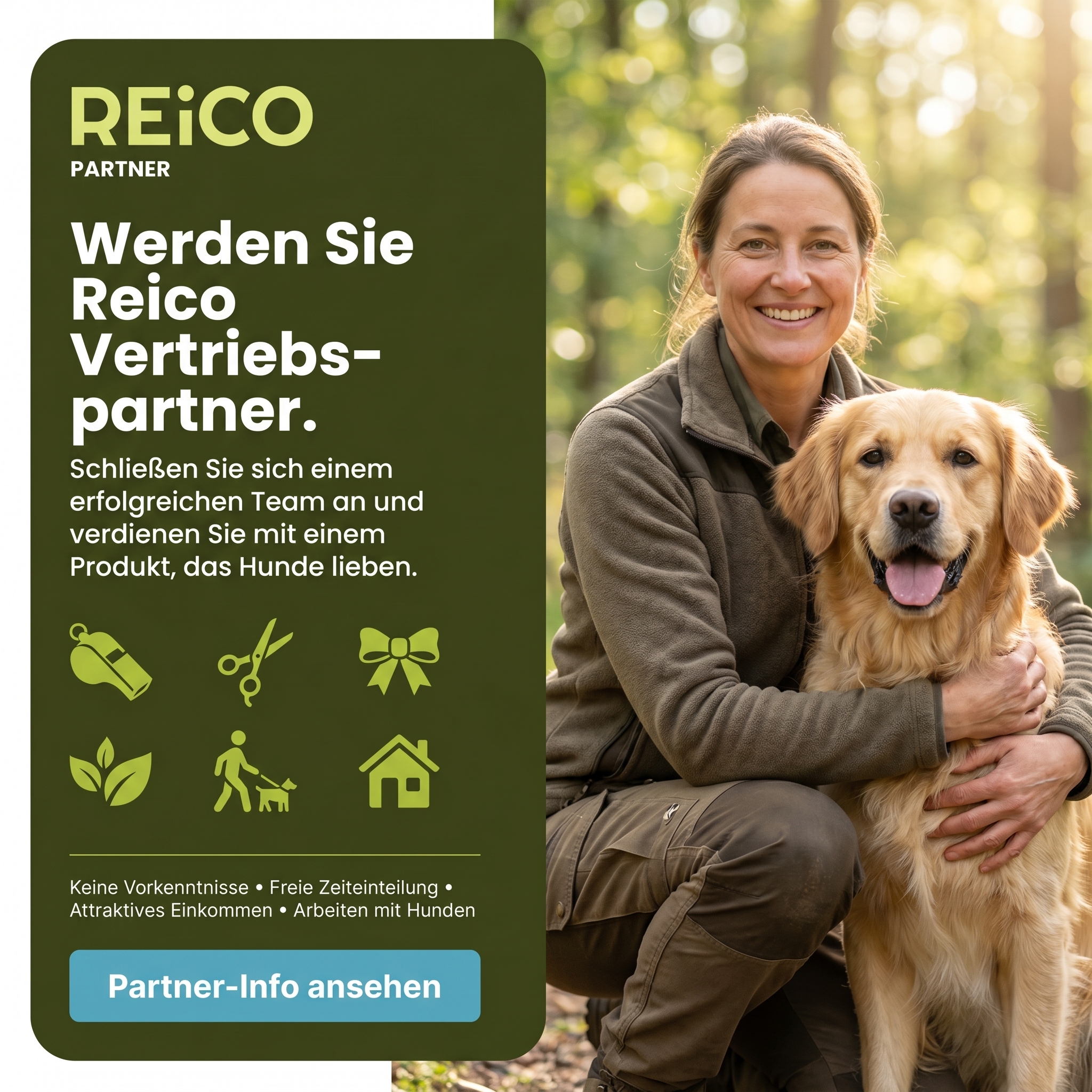Clemens Eigler Reico Partner Facebook ad: Hundefutter empfehlen & verdienen