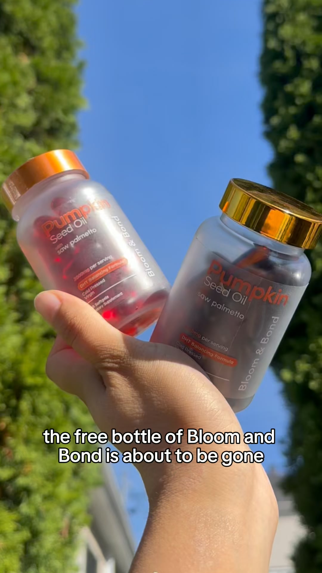 Bloom & Bond Facebook ad: Thicker, Fuller Hair, Naturally