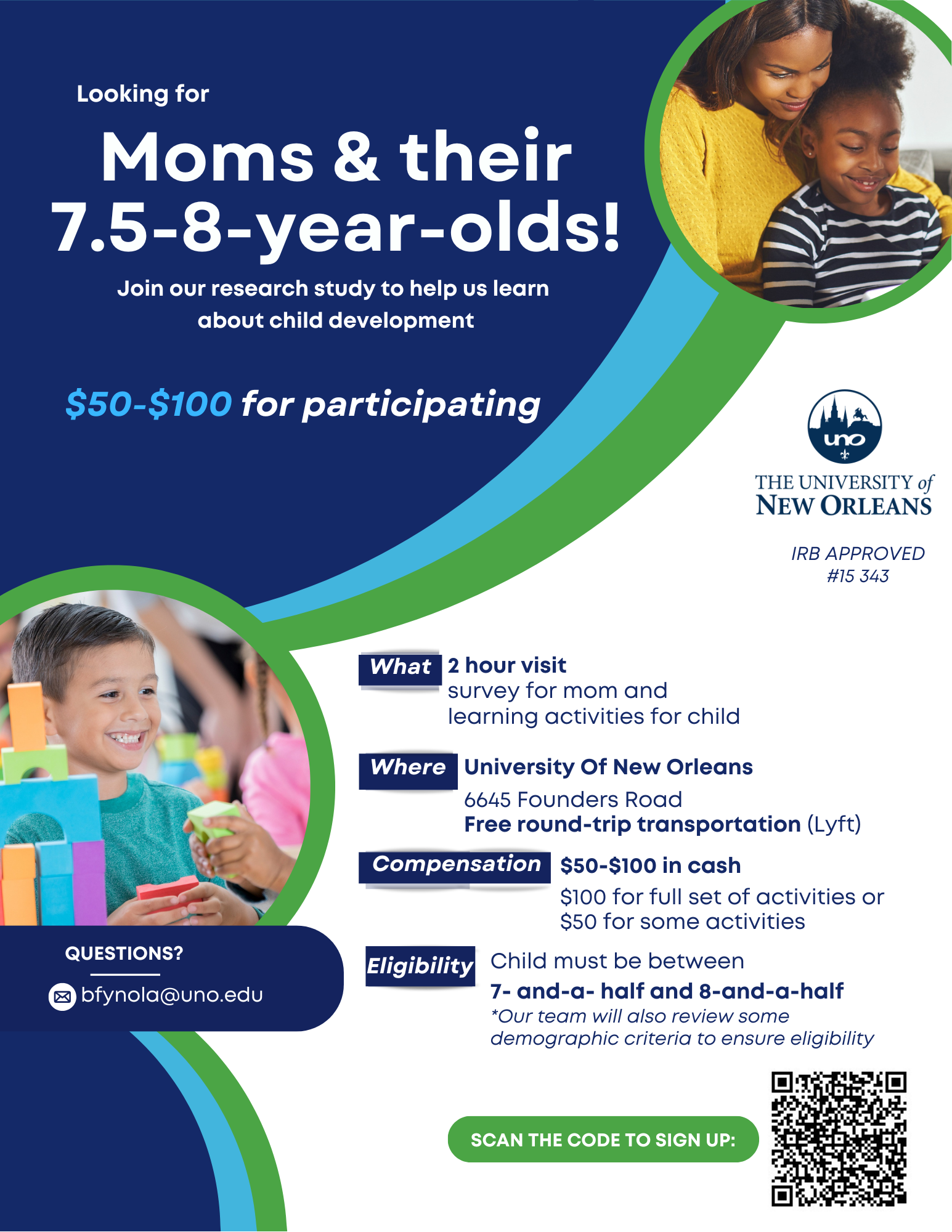 UNO Research Study for 8 year olds Facebook ad: UNO KIDS STUDY
