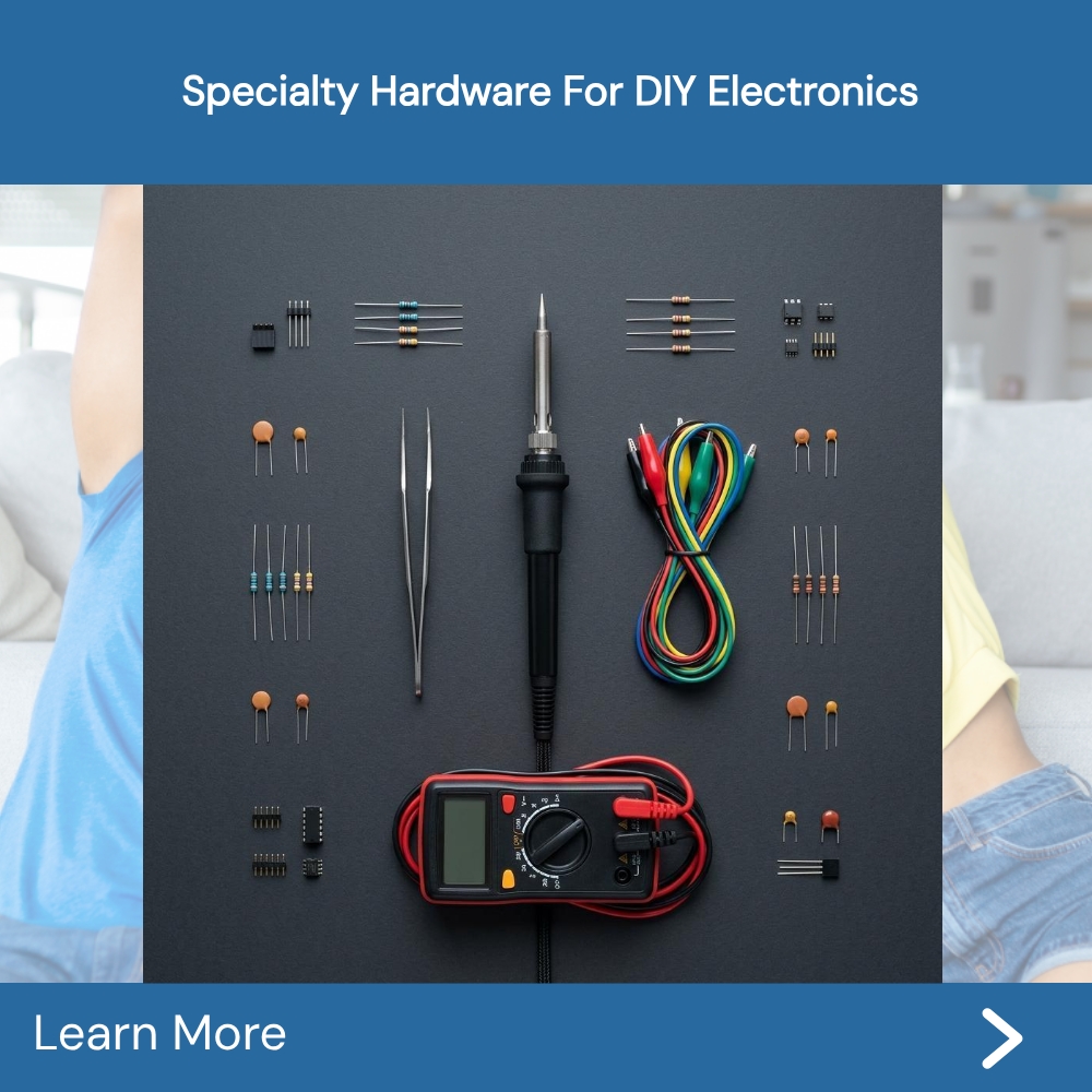 Turbo Reads Diary Facebook ad: Specialty Hardware For Diy Electronics.