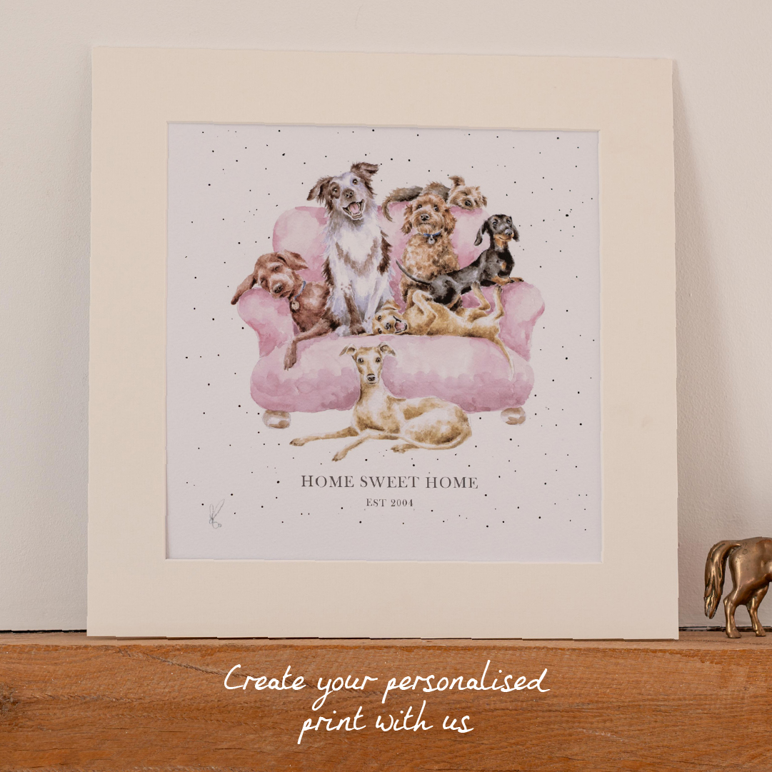 Wrendale Designs by Hannah Dale Facebook ad: Prepare a personalised print with us