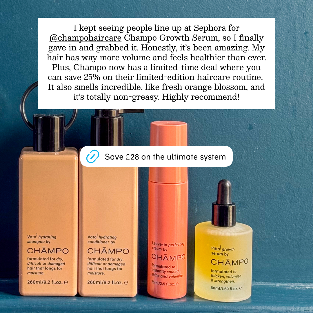 Chāmpo Haircare Facebook ad