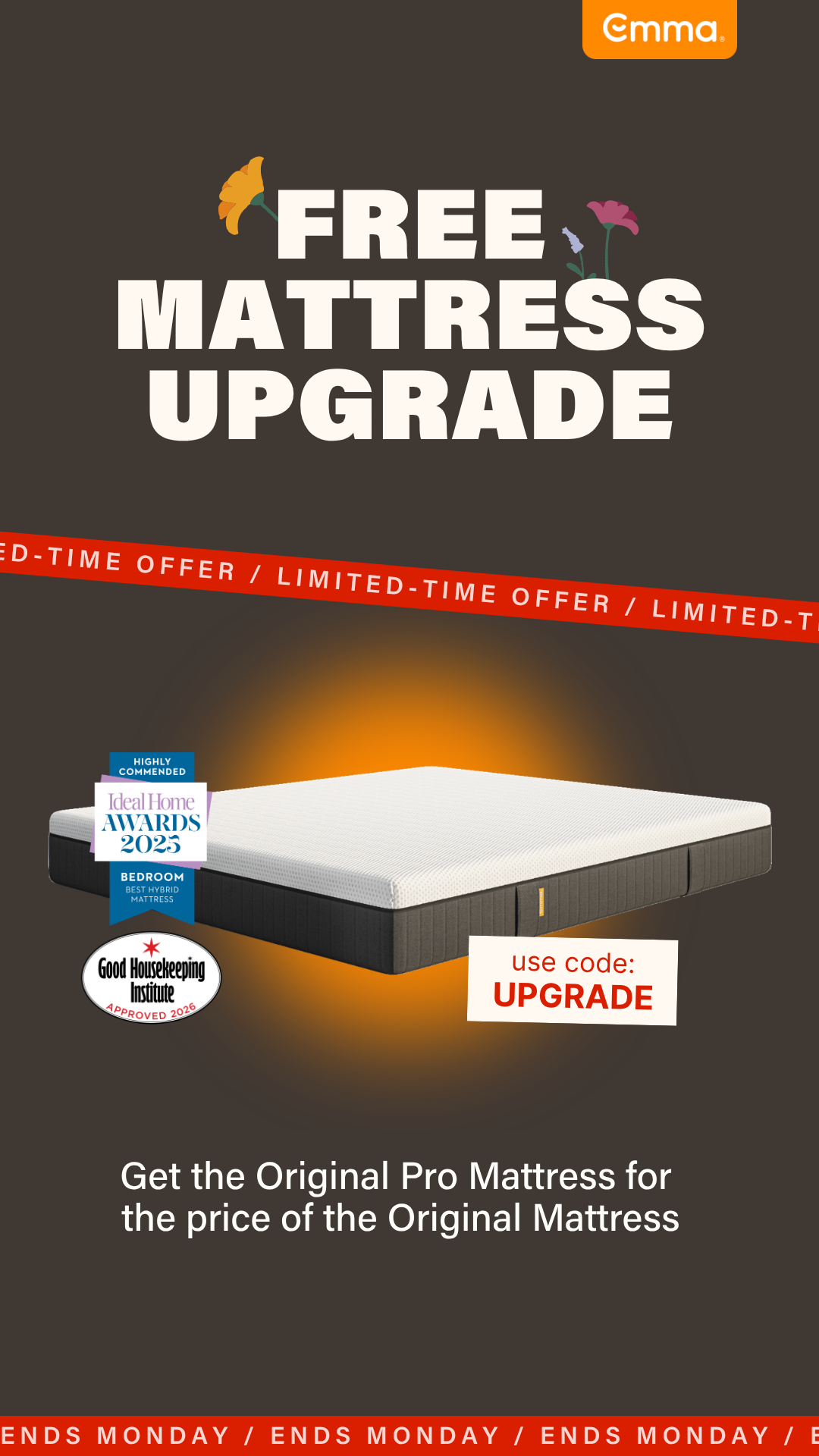 Emma Sleep UK Facebook ad