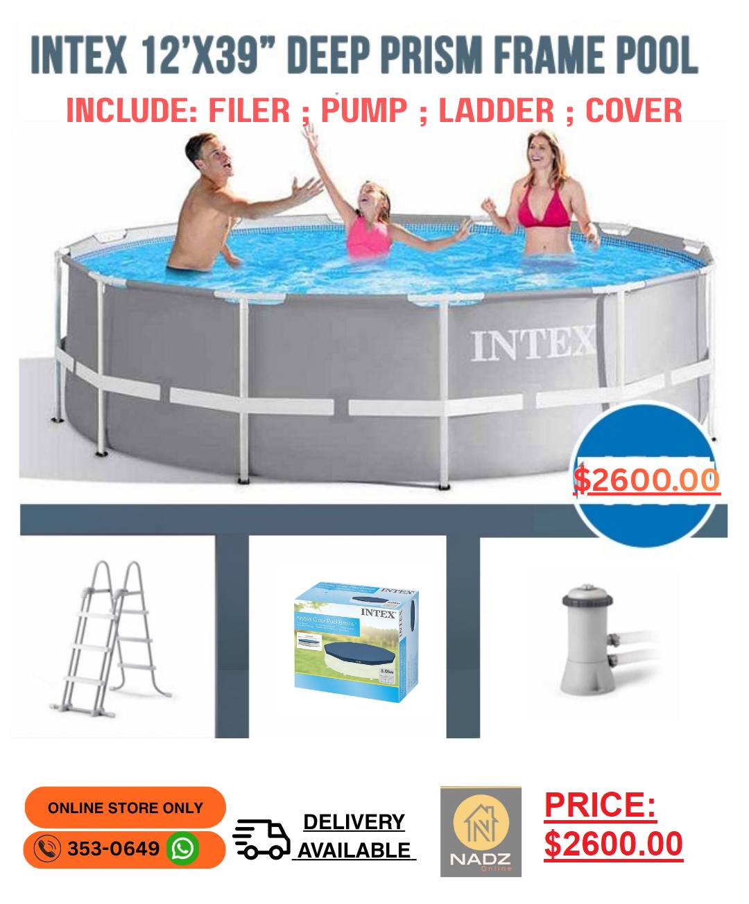 NadzOnline Facebook ad: INTEX Updated Stock.