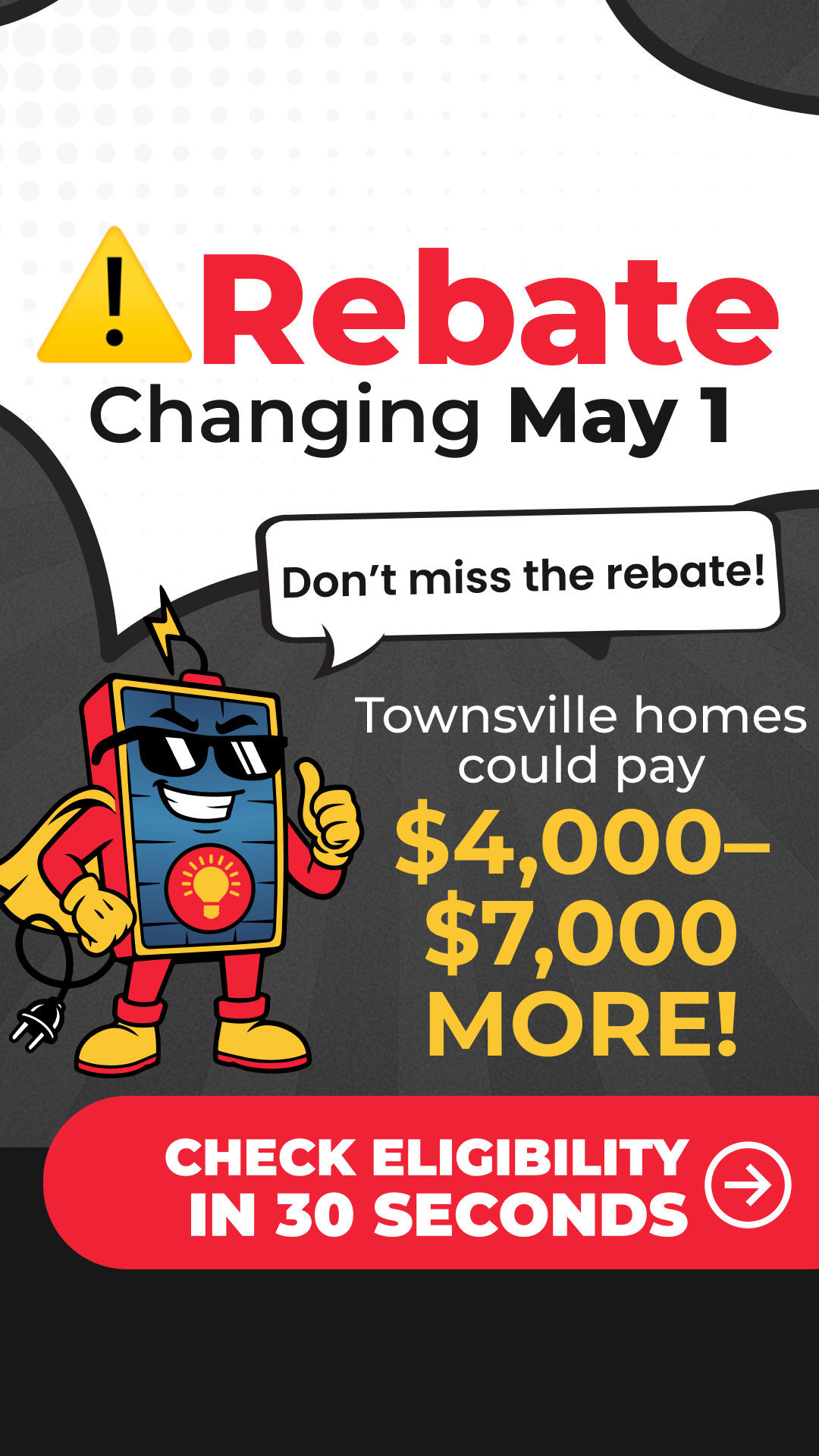 Solar Townsville Facebook ad