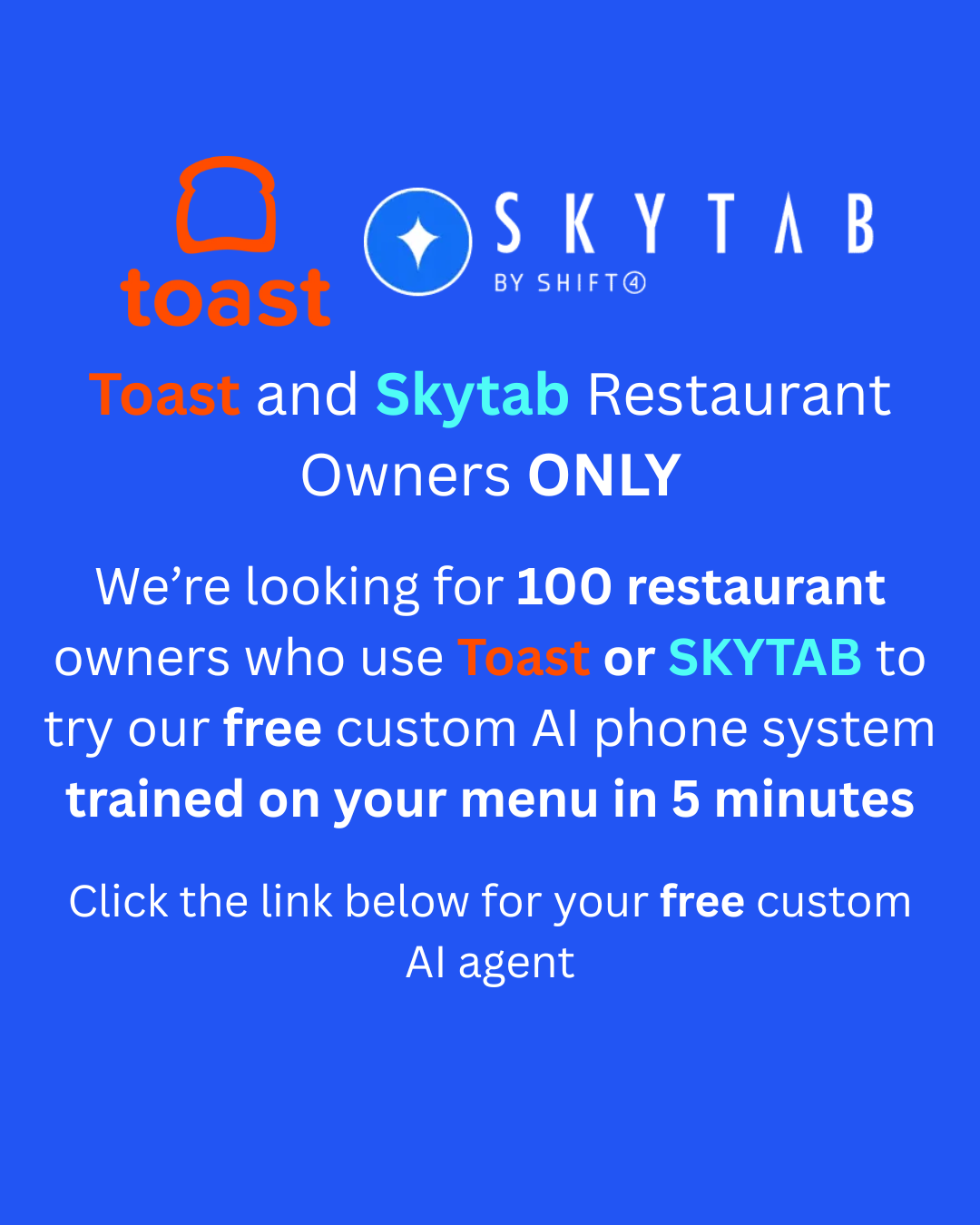 Behind the Menu Facebook ad: Missed Calls? No More.