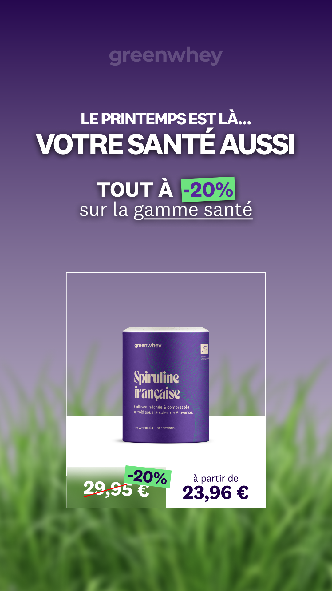 greenwhey Facebook ad