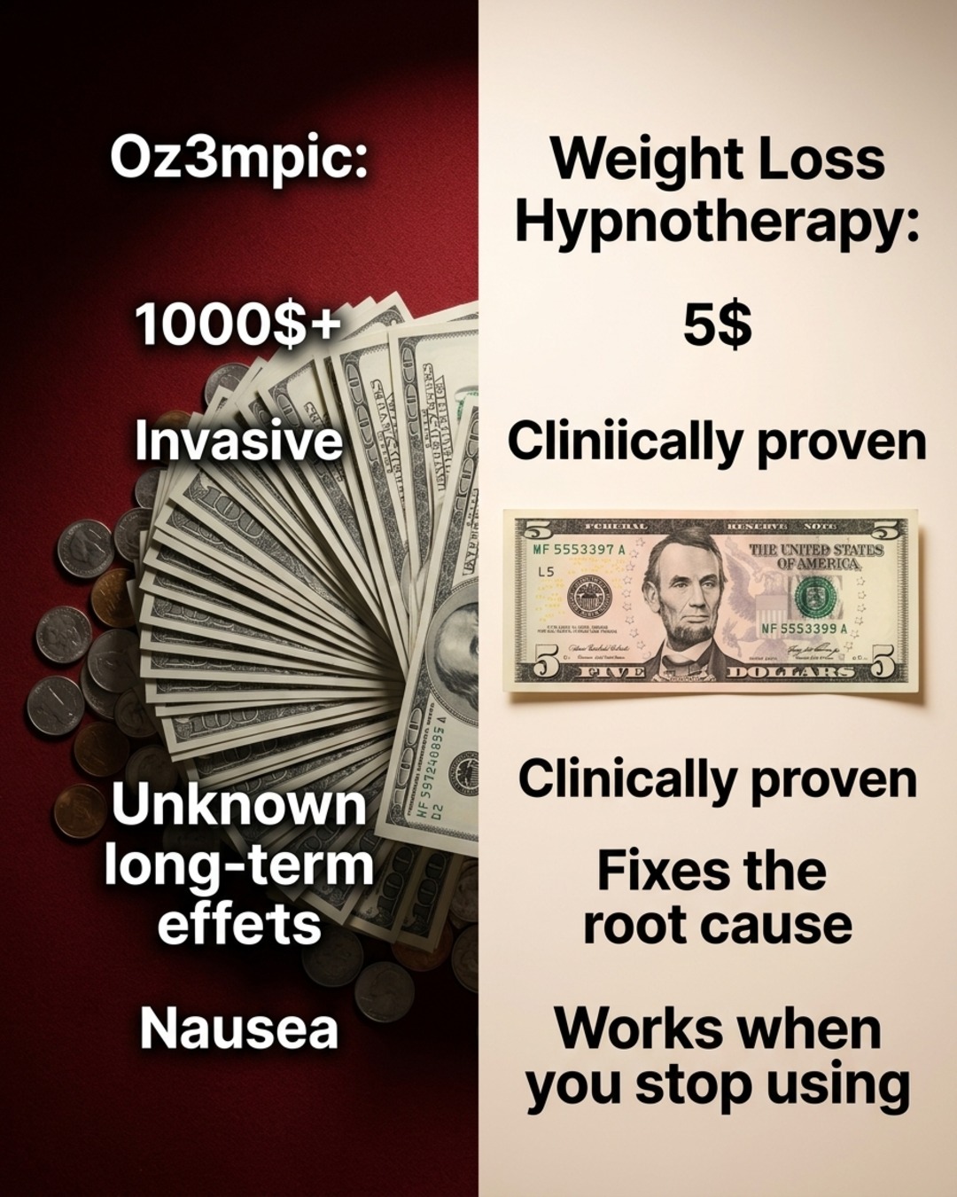 Hypnozio: power of hypnotherapy Facebook ad