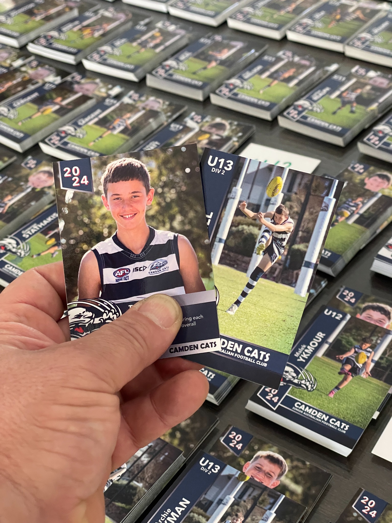 Photo Trading Cards Facebook ad from Apr 13, 2025