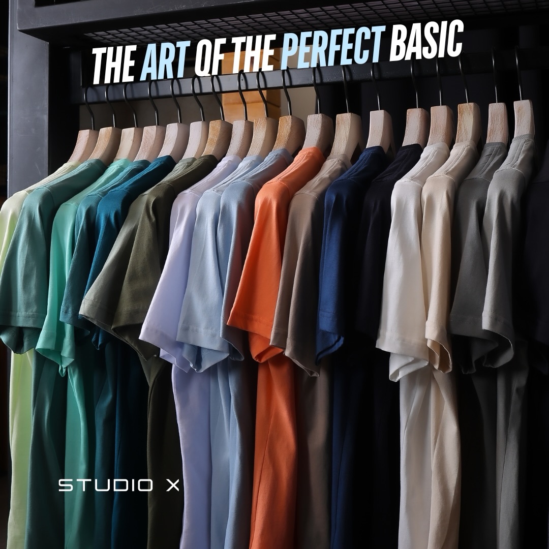 Studio X Facebook ad: The Art of the Perfect Basic.