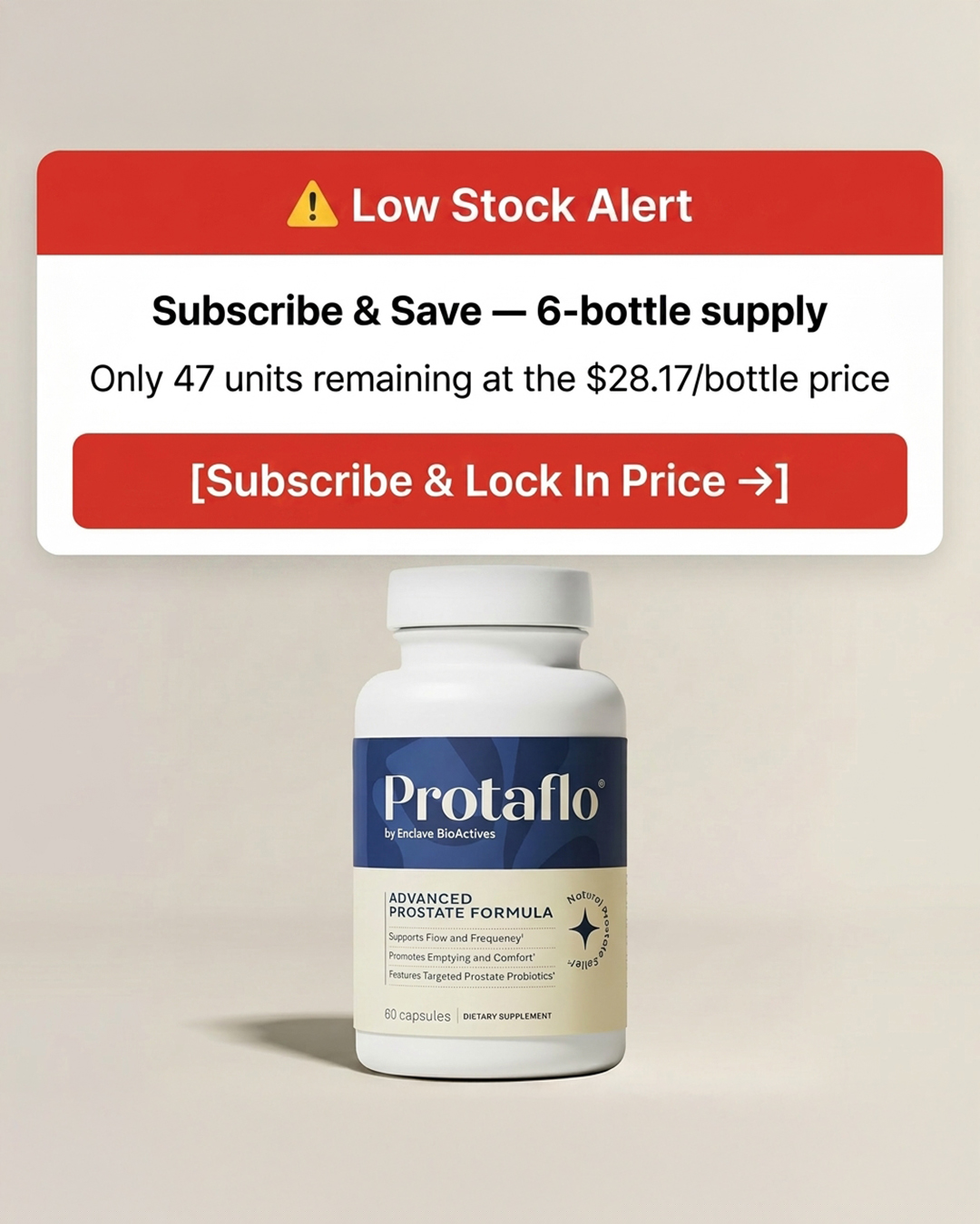 Protaflo Facebook ad
