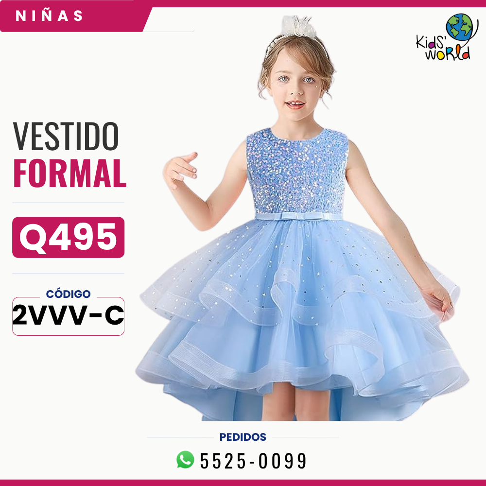 Kids World Facebook ad: Vestidos para niñas desde 0-3 meses hasta 12…