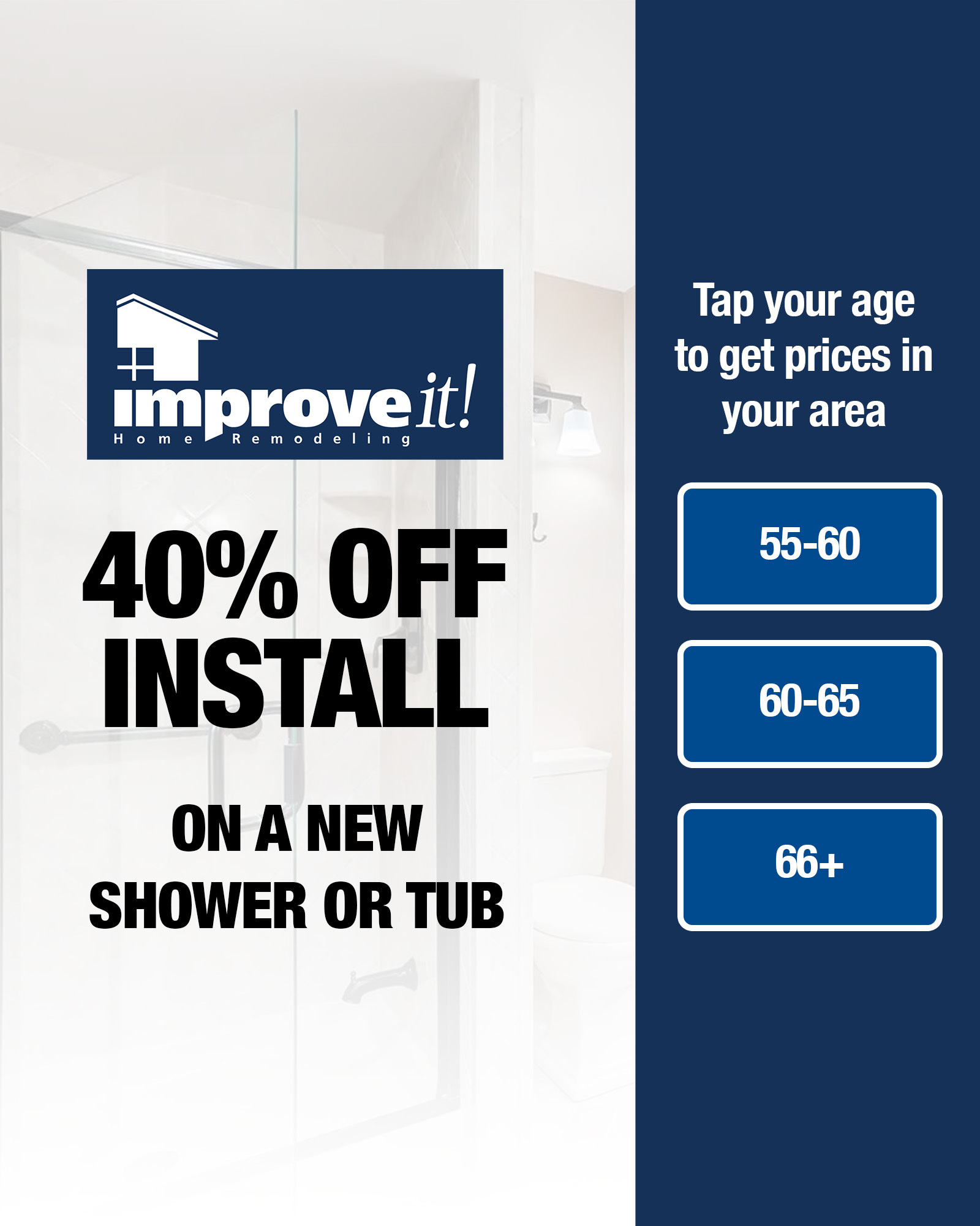 ImproveIt Bath Remodel Program Facebook ad