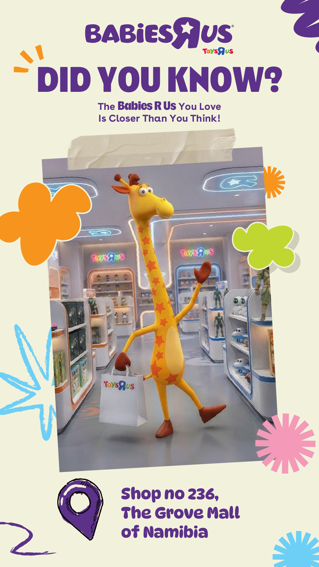Toys R Us Babies R Us Namibia Facebook ad