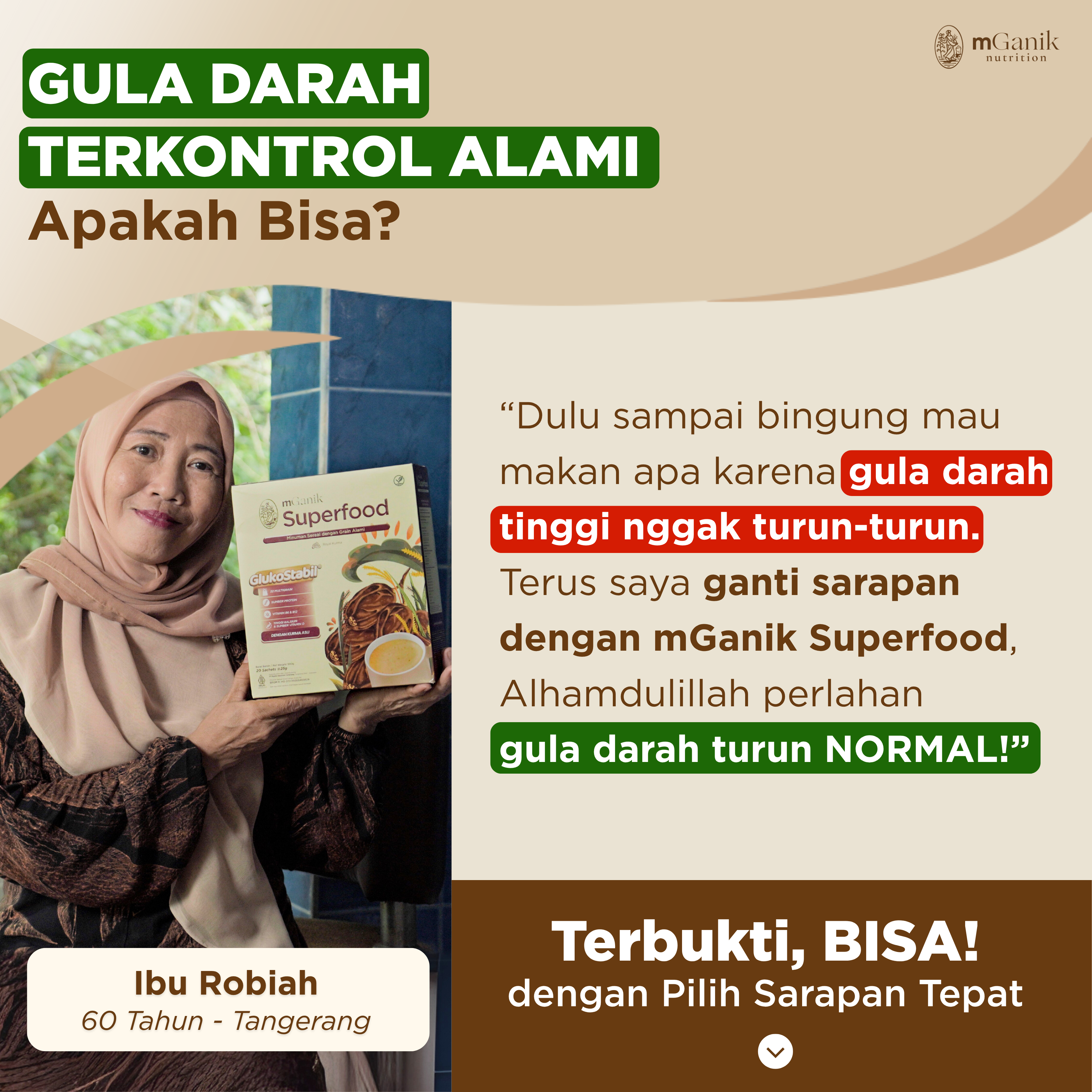 mGanik Superfood Cerita Sukses Facebook ad