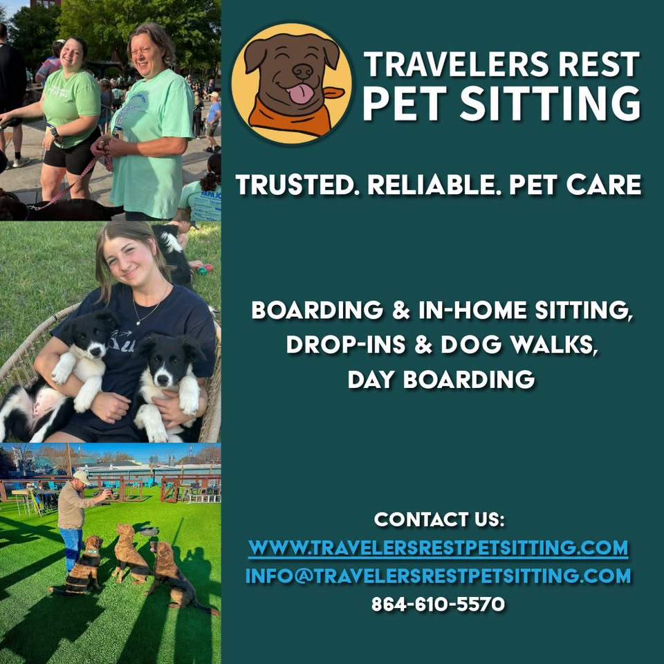 Travelers Rest Pet Sitting Facebook ad