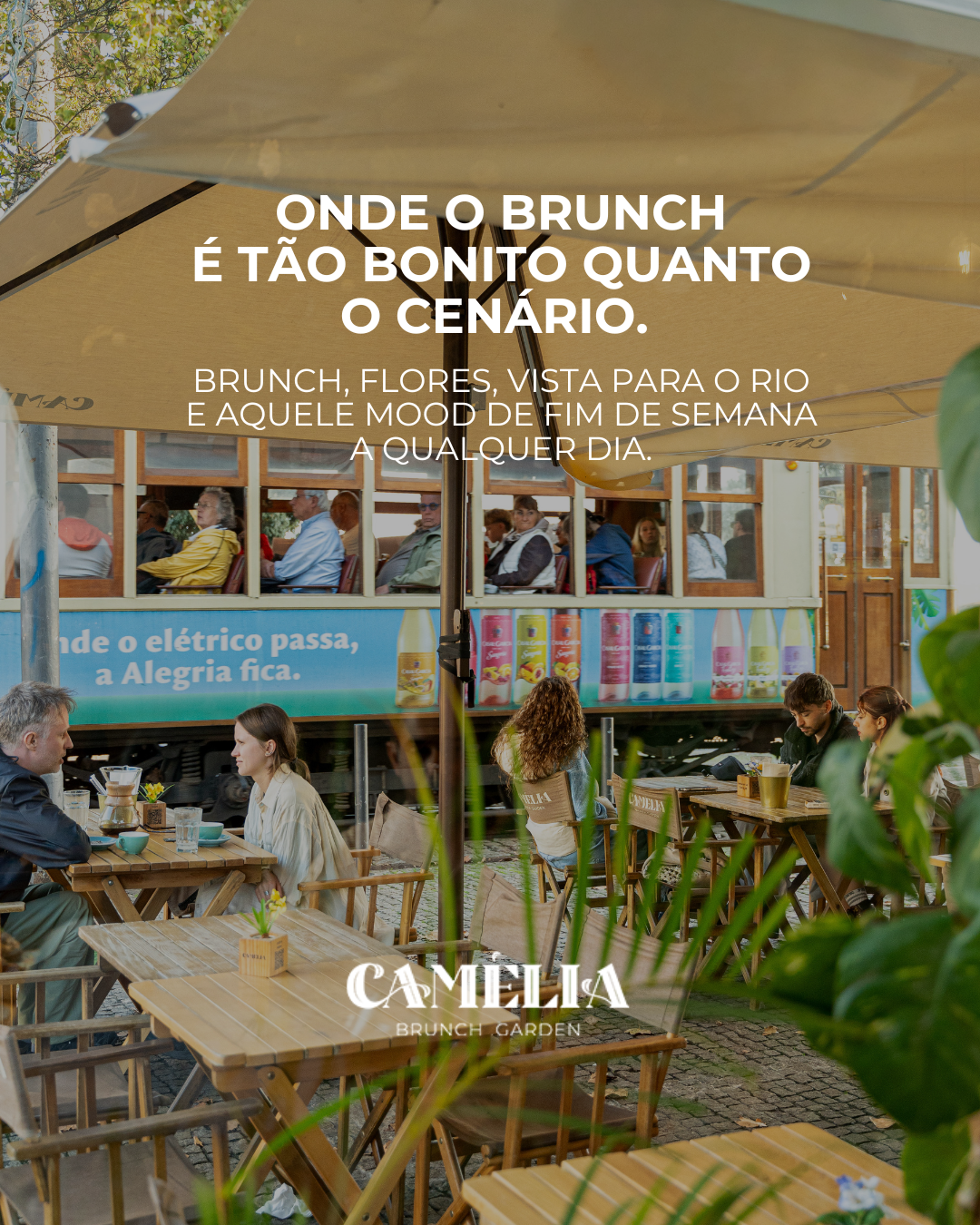Camélia Brunch Garden Facebook ad: ONDE O BRUNCH É TÃO BONITO COMO O…