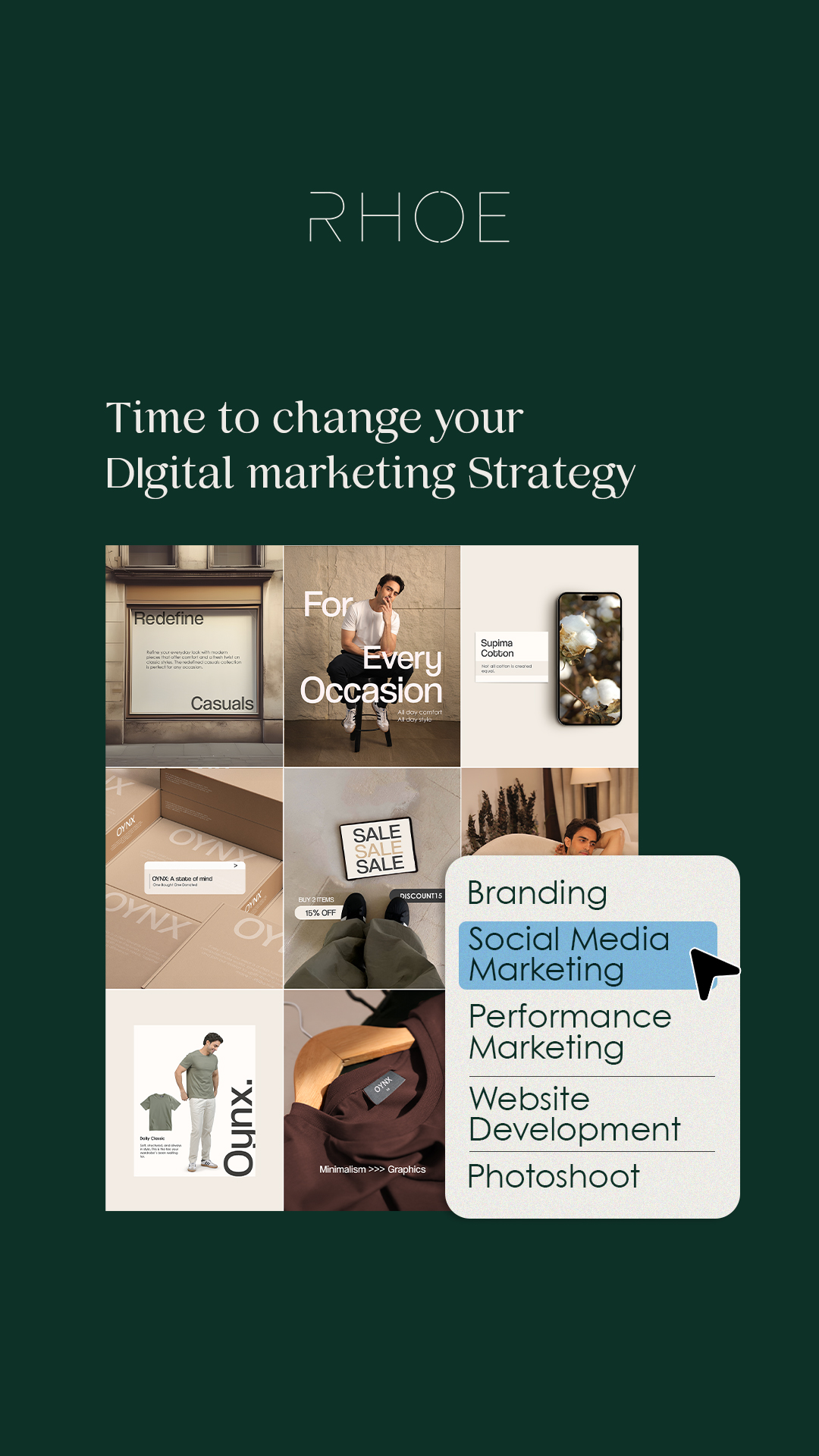 Studio RHOE Facebook ad from Apr 8, 2026
