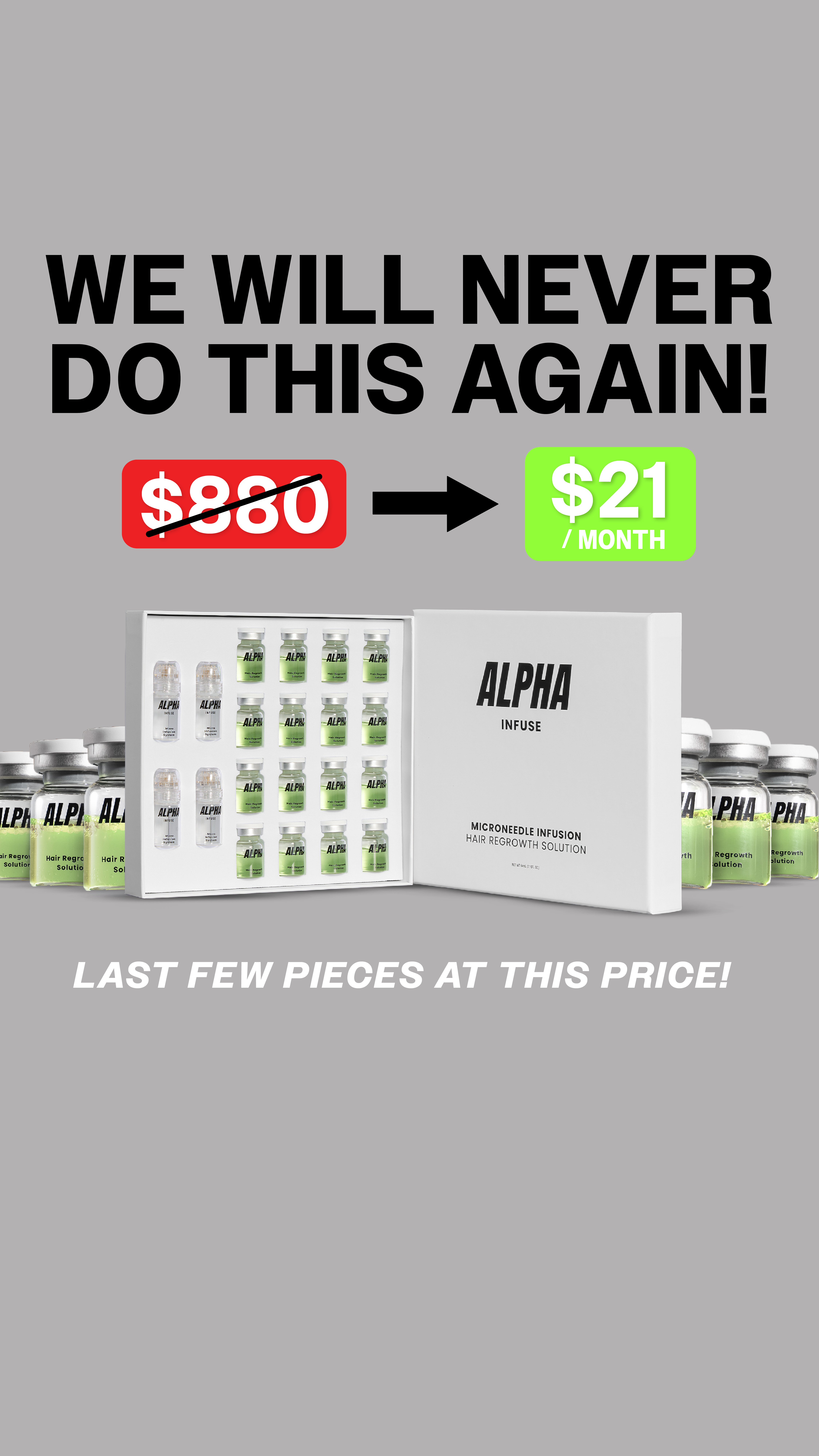 AlphaInfuse Facebook ad