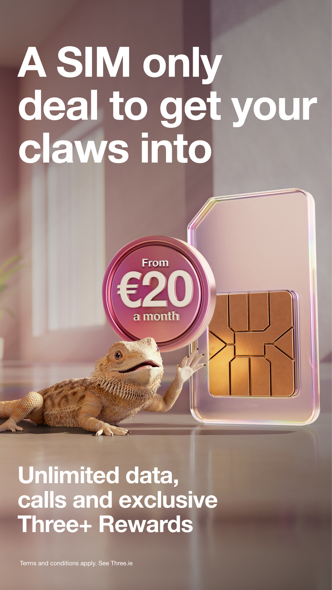 Three Ireland Facebook ad from Jul 9, 2026