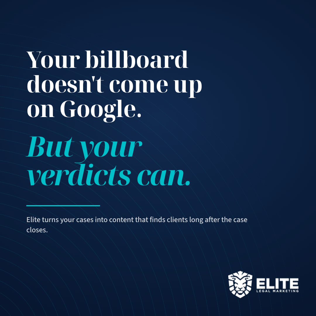 Elite Legal Marketing Facebook ad