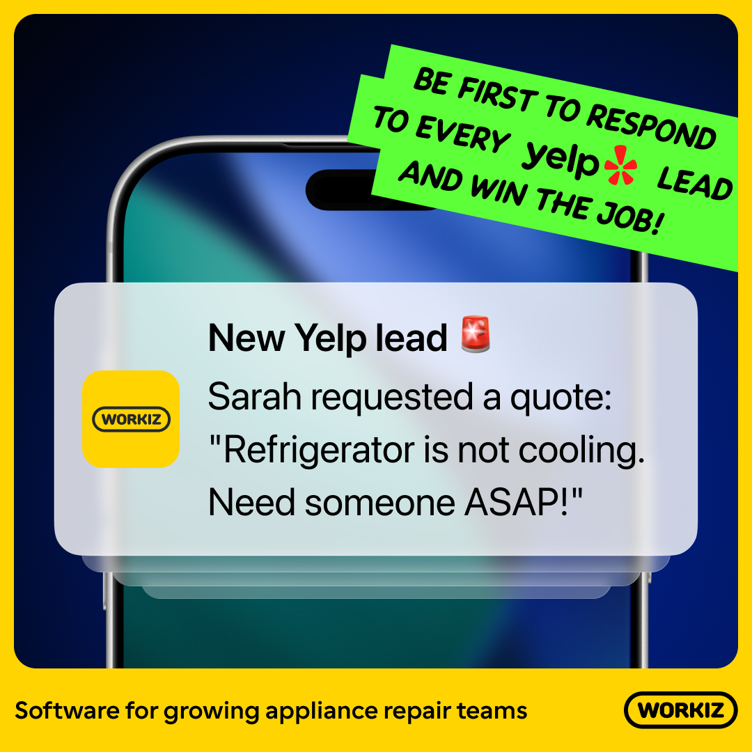 Workiz Facebook ad: Trusted by 120,000 home service teams