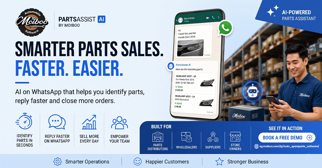 Moiboo Software Facebook ad: Turn WhatsApp Enquiries Into Sales