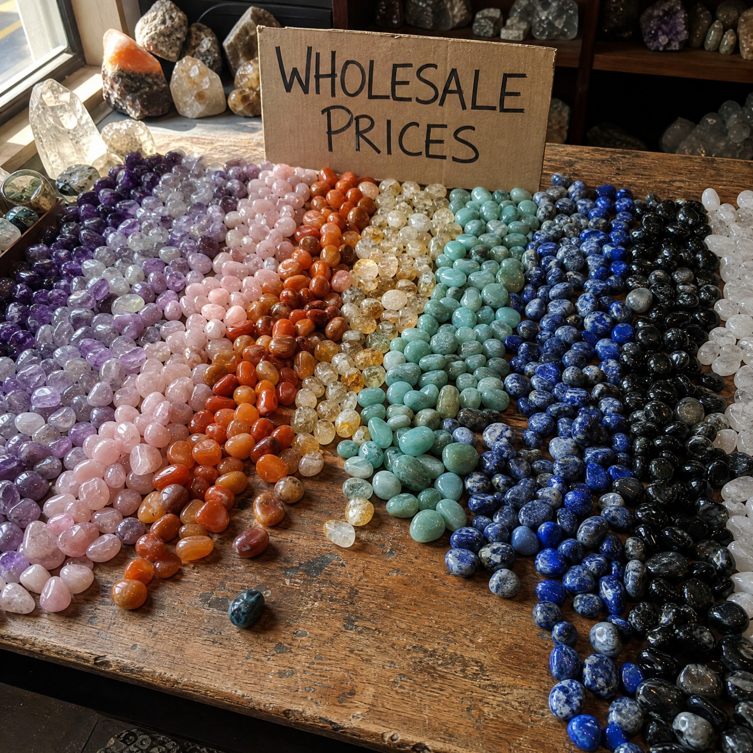 Spirit Magicka Crystals Facebook ad: Real Crystals at Wholesale Prices