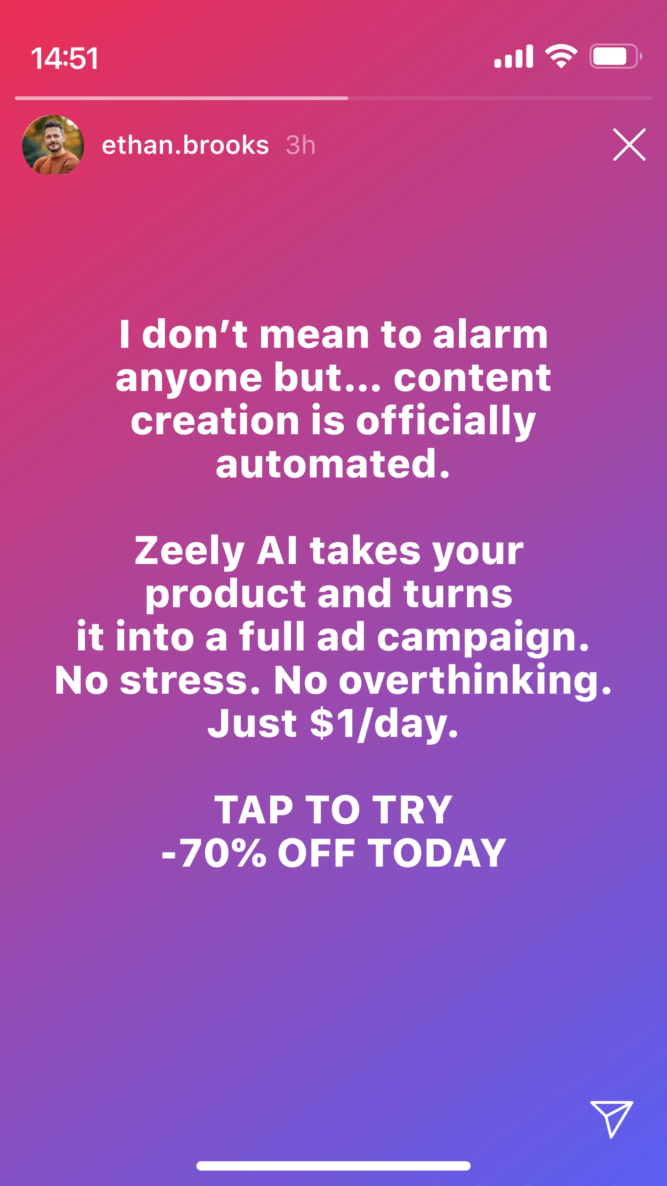 Zeely Facebook ad