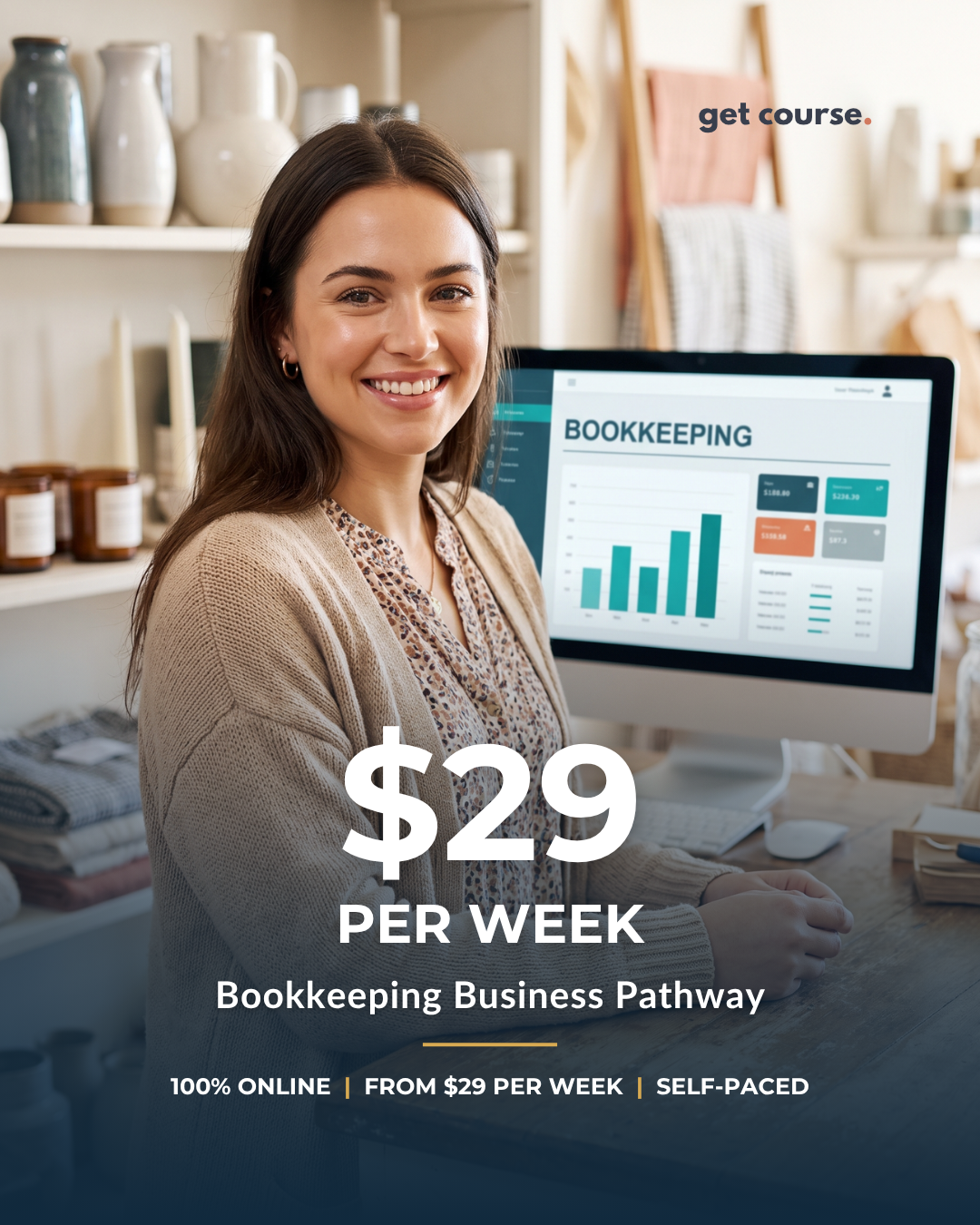 Get Course Co Facebook ad