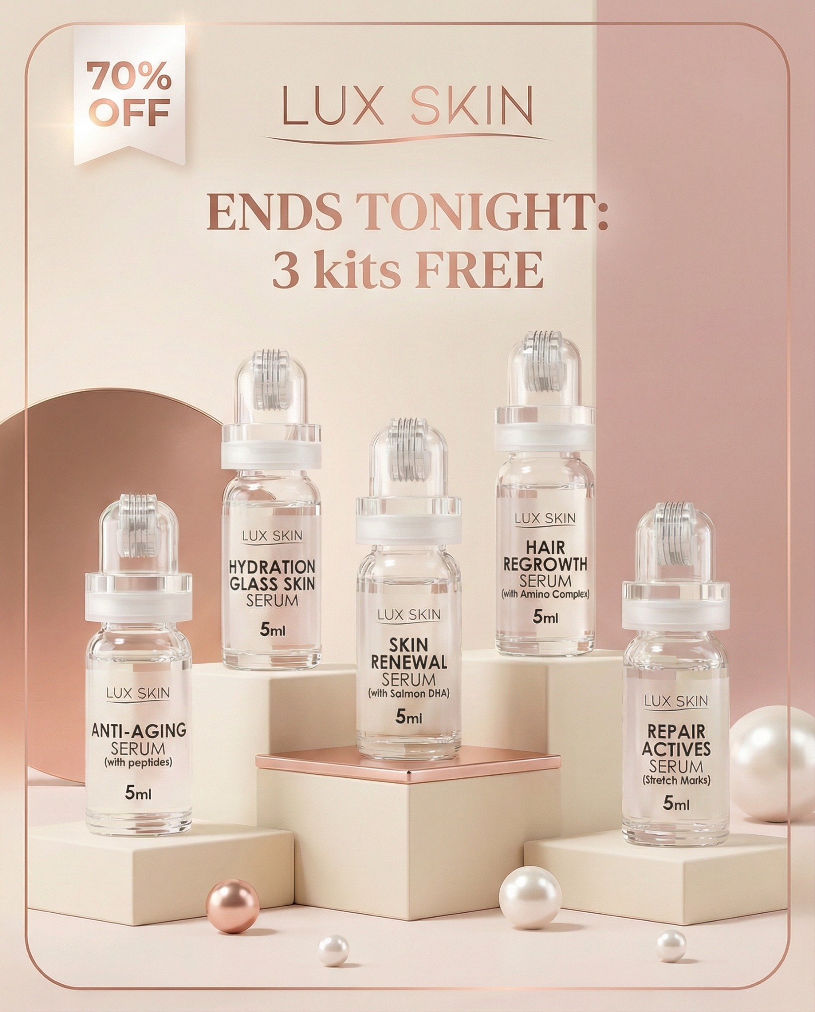 LUX SKIN Co Facebook ad