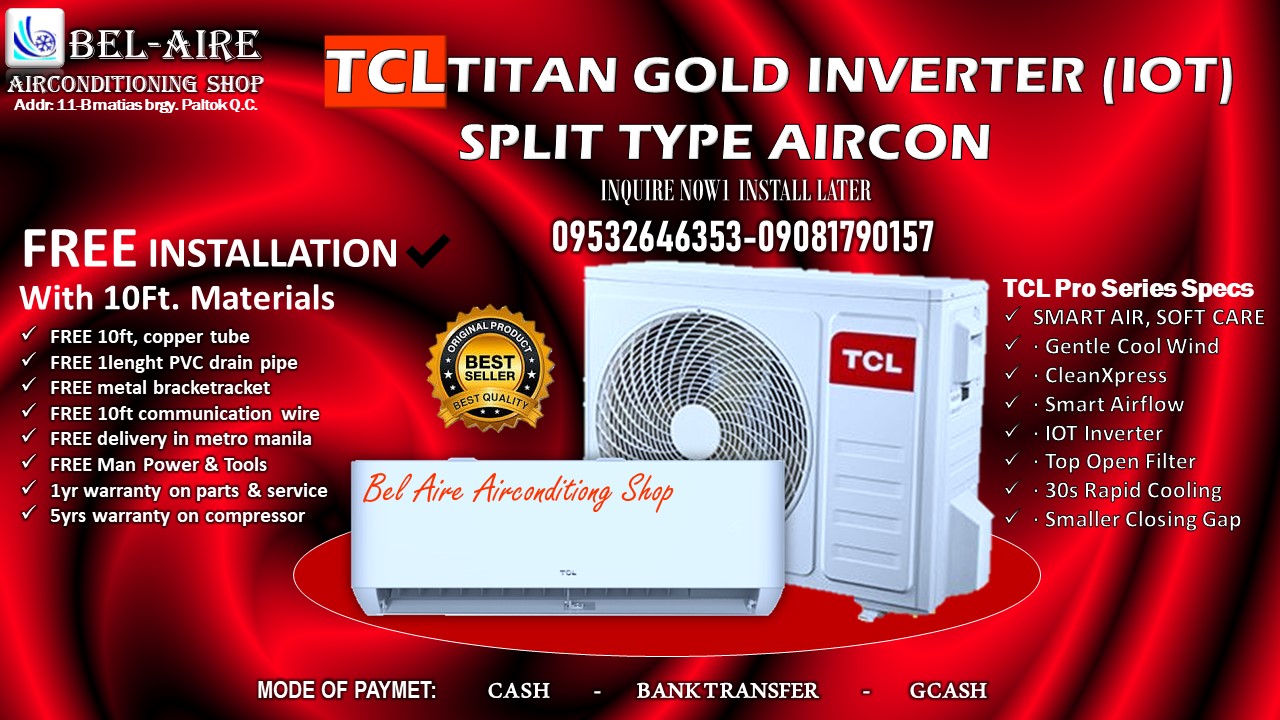 TCL AC Split Type Facebook ad: We selling affordable but durable split type aircon…