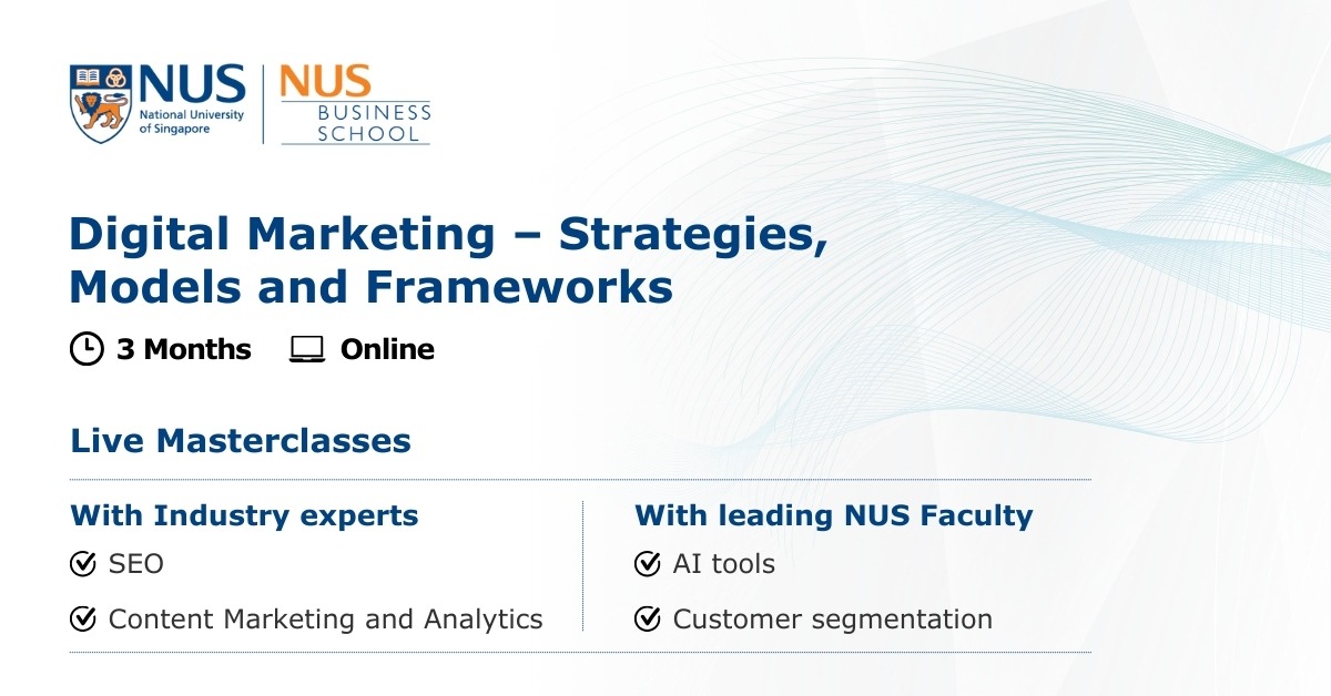 NUS Business School, National University of Singapore Facebook ad