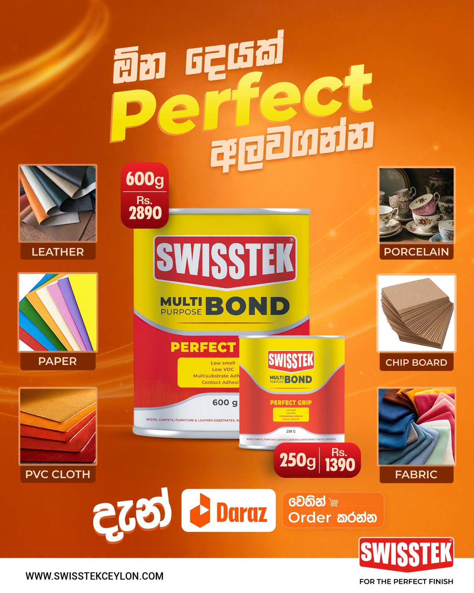 Swisstek Facebook ad: Fix It Right with Swisstek Perfect Grip!