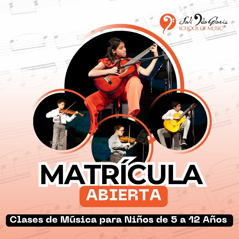 Soli Deo Gloria School of Music Facebook ad: Chatea con nosotros