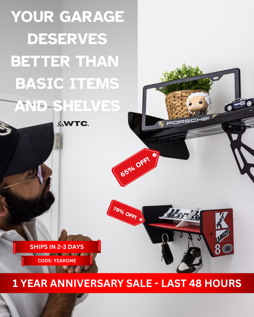 Watch The Car Facebook ad: ANNIVERSARY SALE, FINAL LAP | UP TO 70% OFF